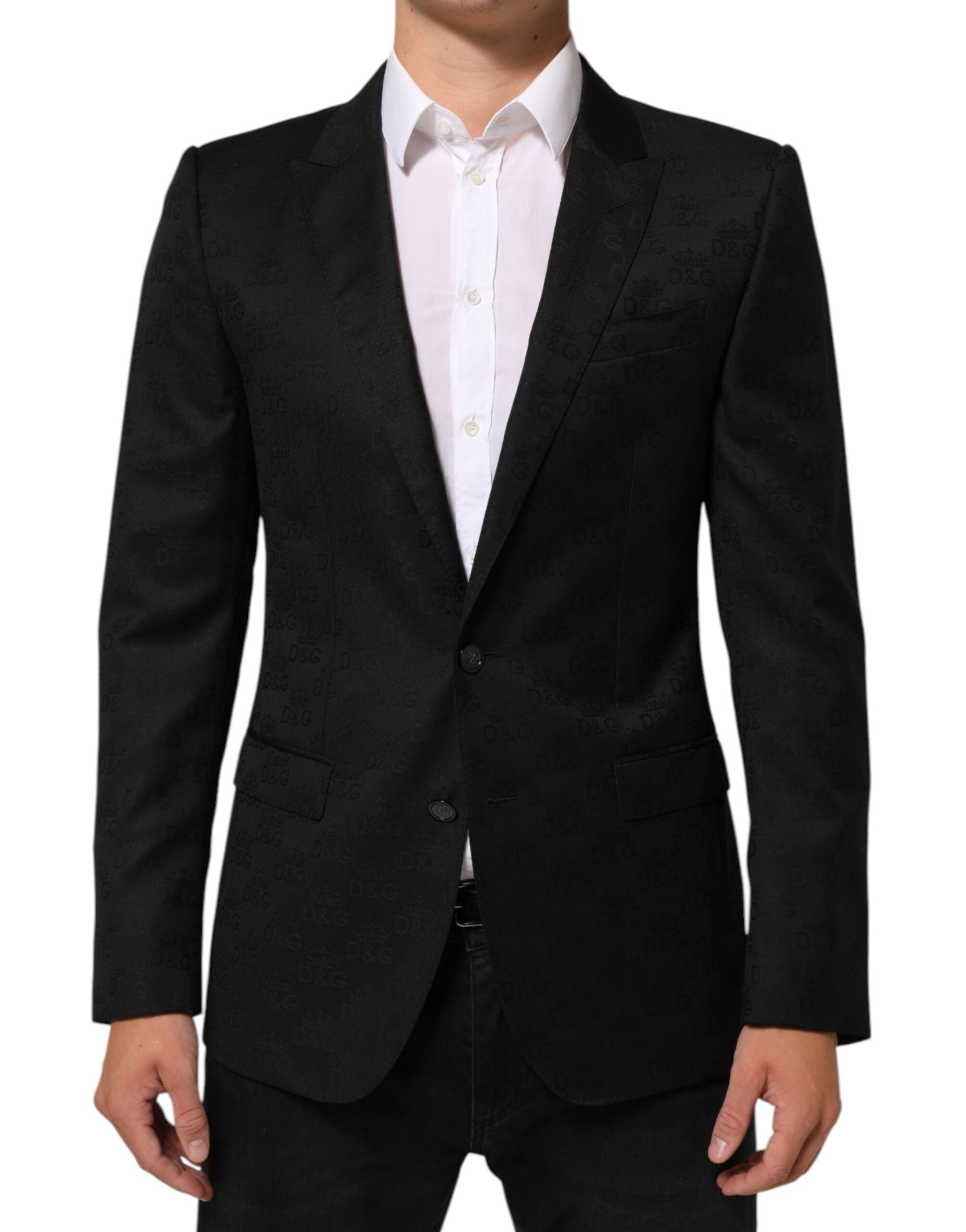 Dolce & Gabbana Black MARTINI 2 Buttons Suit Jacket Men's Blazer