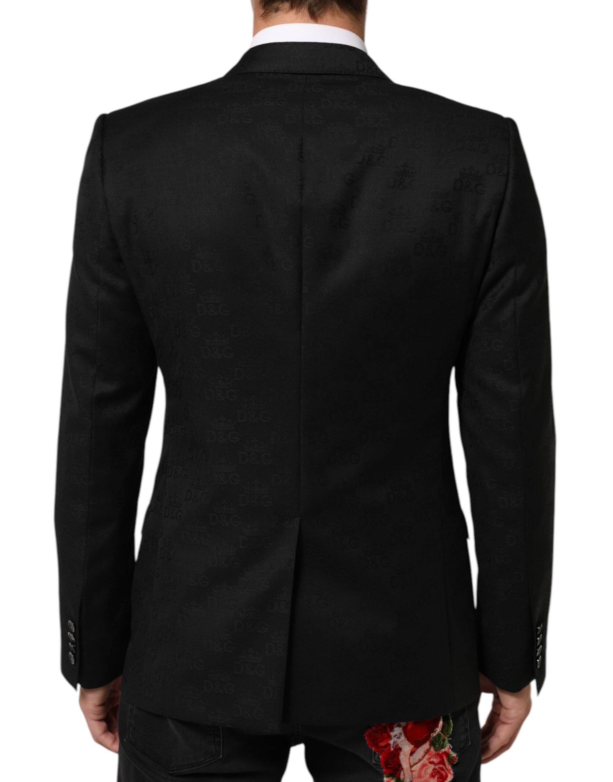 Dolce & Gabbana Black MARTINI 2 Buttons Suit Jacket Men's Blazer