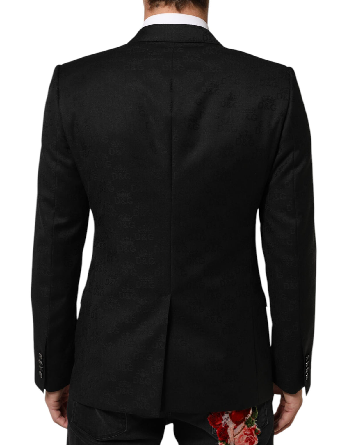 Dolce & Gabbana Black MARTINI 2 Buttons Suit Jacket Men's Blazer
