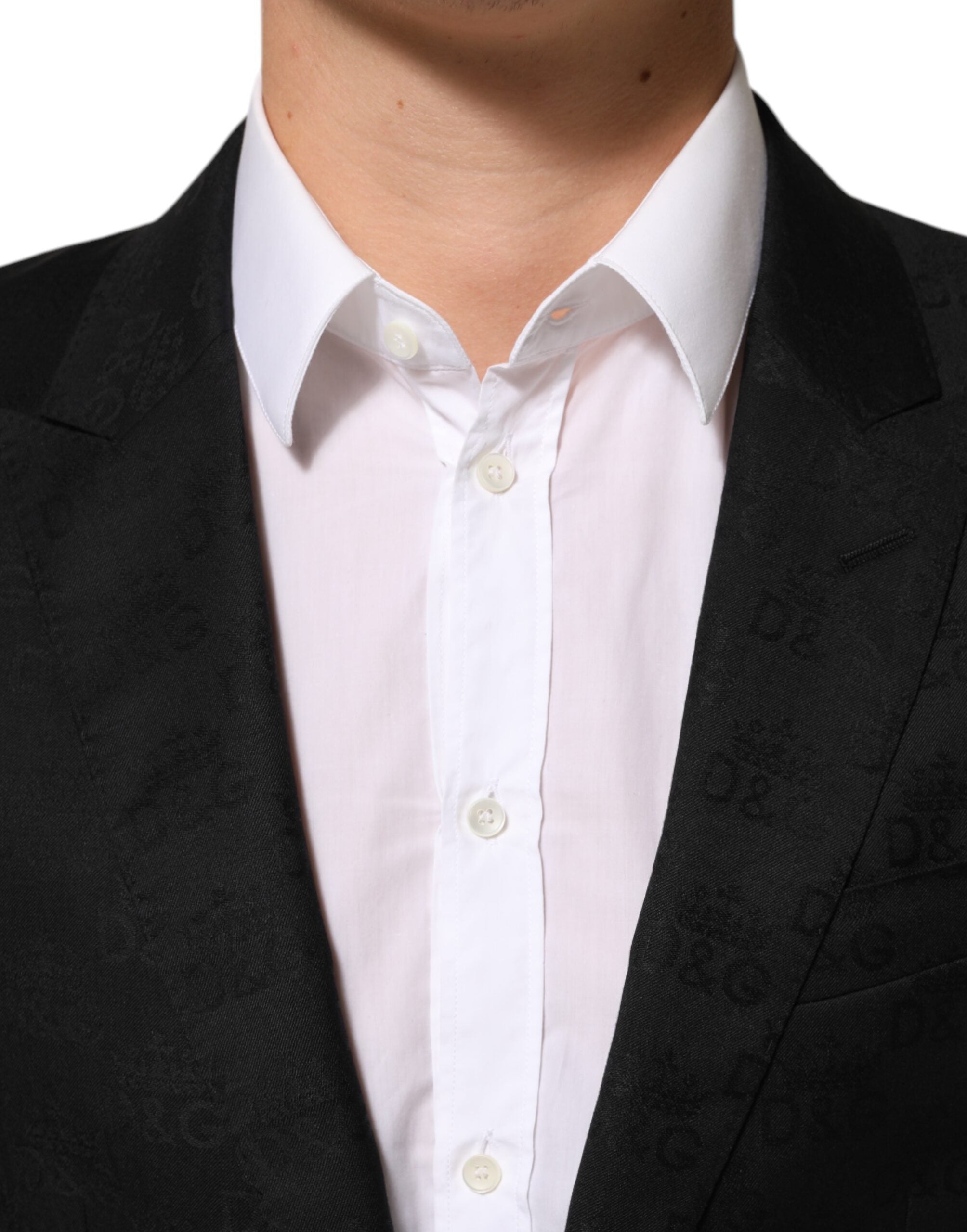 Dolce & Gabbana Black MARTINI 2 Buttons Suit Jacket Men's Blazer