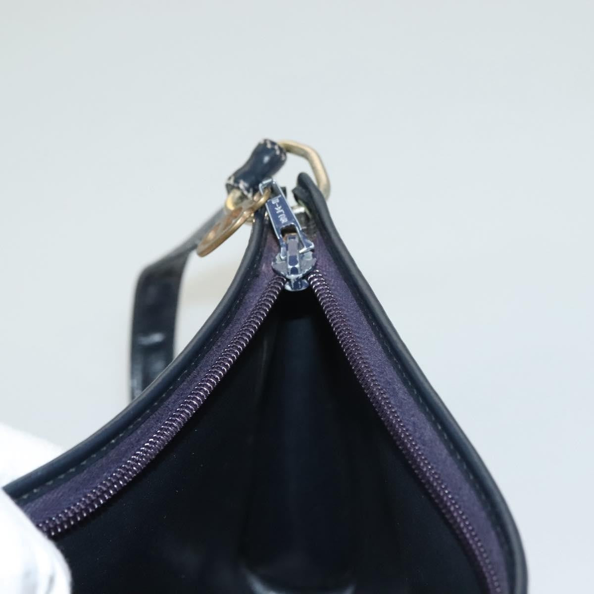 Christian Dior Vintage Trotter Canvas Navy Canvas Shoulder Bag Bag (Pre-Owned)