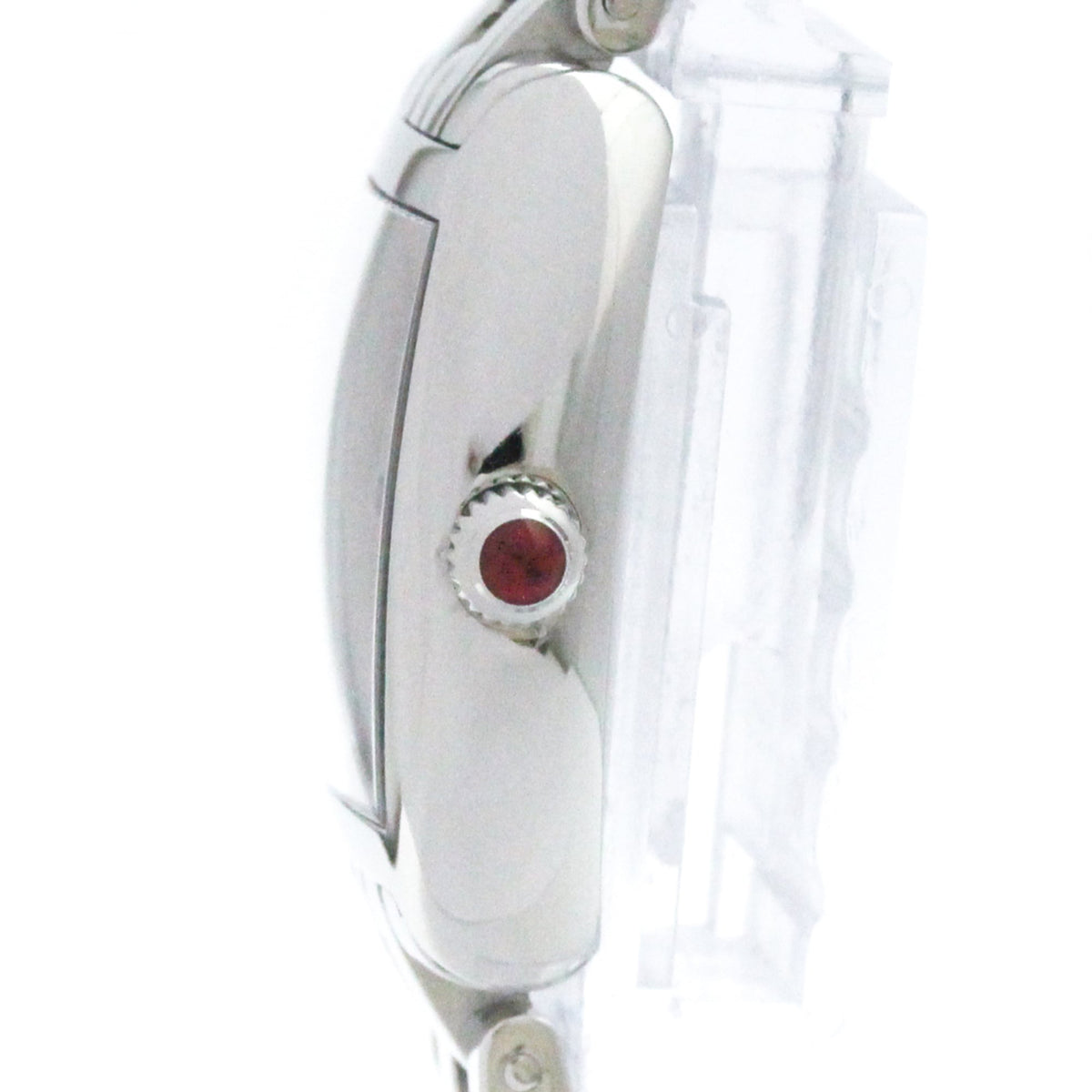Franck Muller Cintree Curvex Quartz White Gold And Crocodile With Diamond Bezel Watch (Pre-Owned)