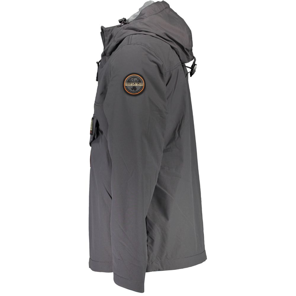 Napapijri Grigio Polyamide Men's Men's Jacket