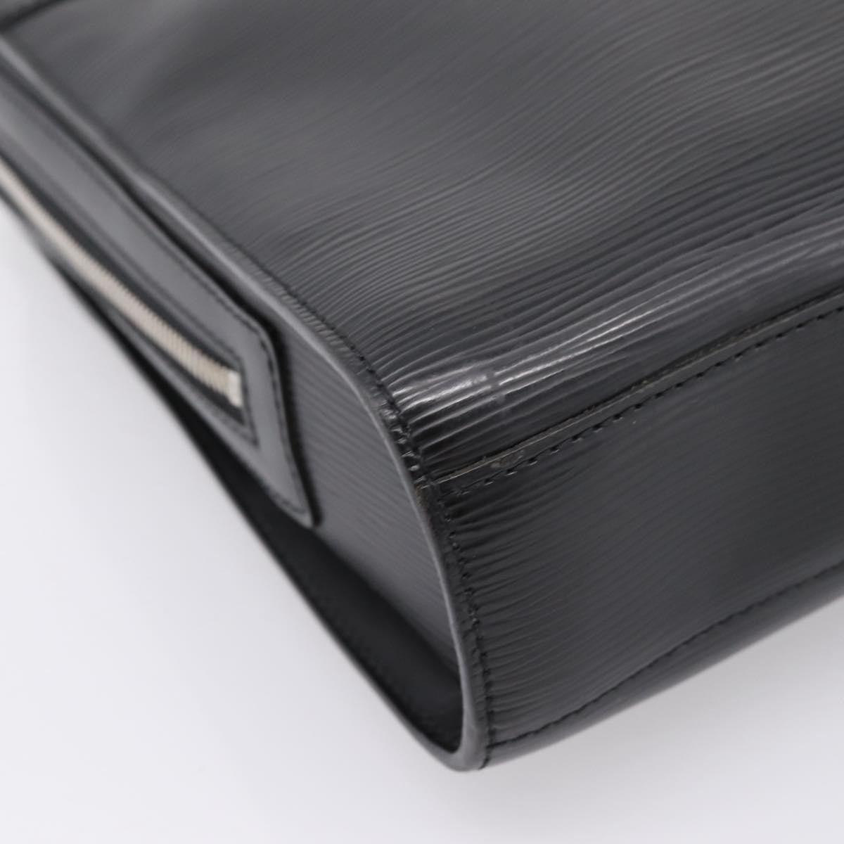Louis Vuitton Bassano Epi Leather Black Leather Briefcase Bag (Pre-Owned)