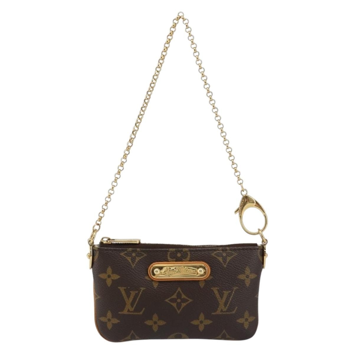 Louis Vuitton Milla Pochette Monogram Canvas Brown Canvas Clutche & Pouche Bag (Pre-Owned)