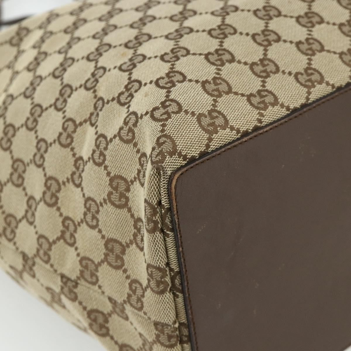 Gucci Vertical Tote Gg Canvas Beige Canvas Tote Bag Bag (Pre-Owned)