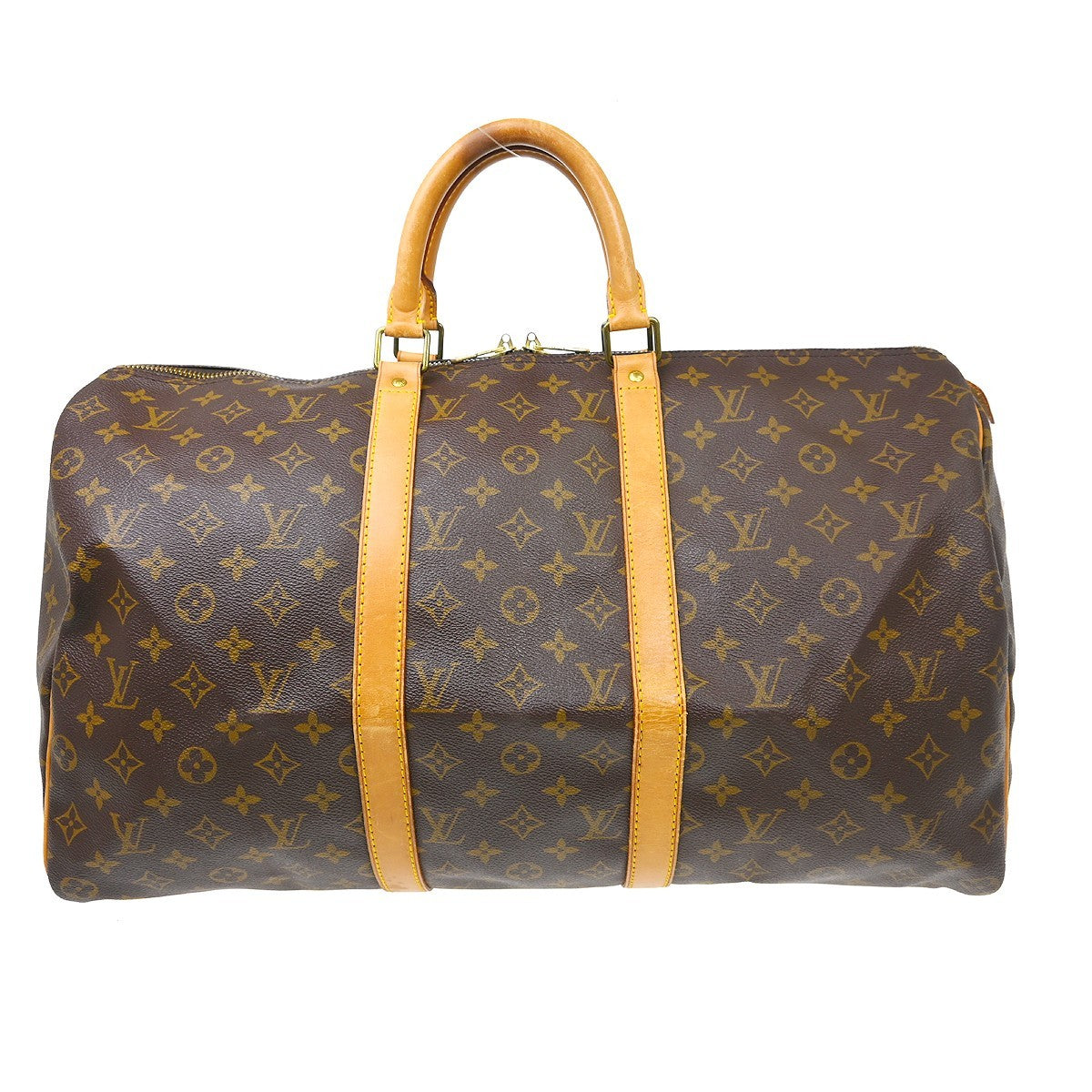Louis Vuitton Keepall Monogram Canvas Brown Canvas Travel Bag Bag (Pre-Owned)