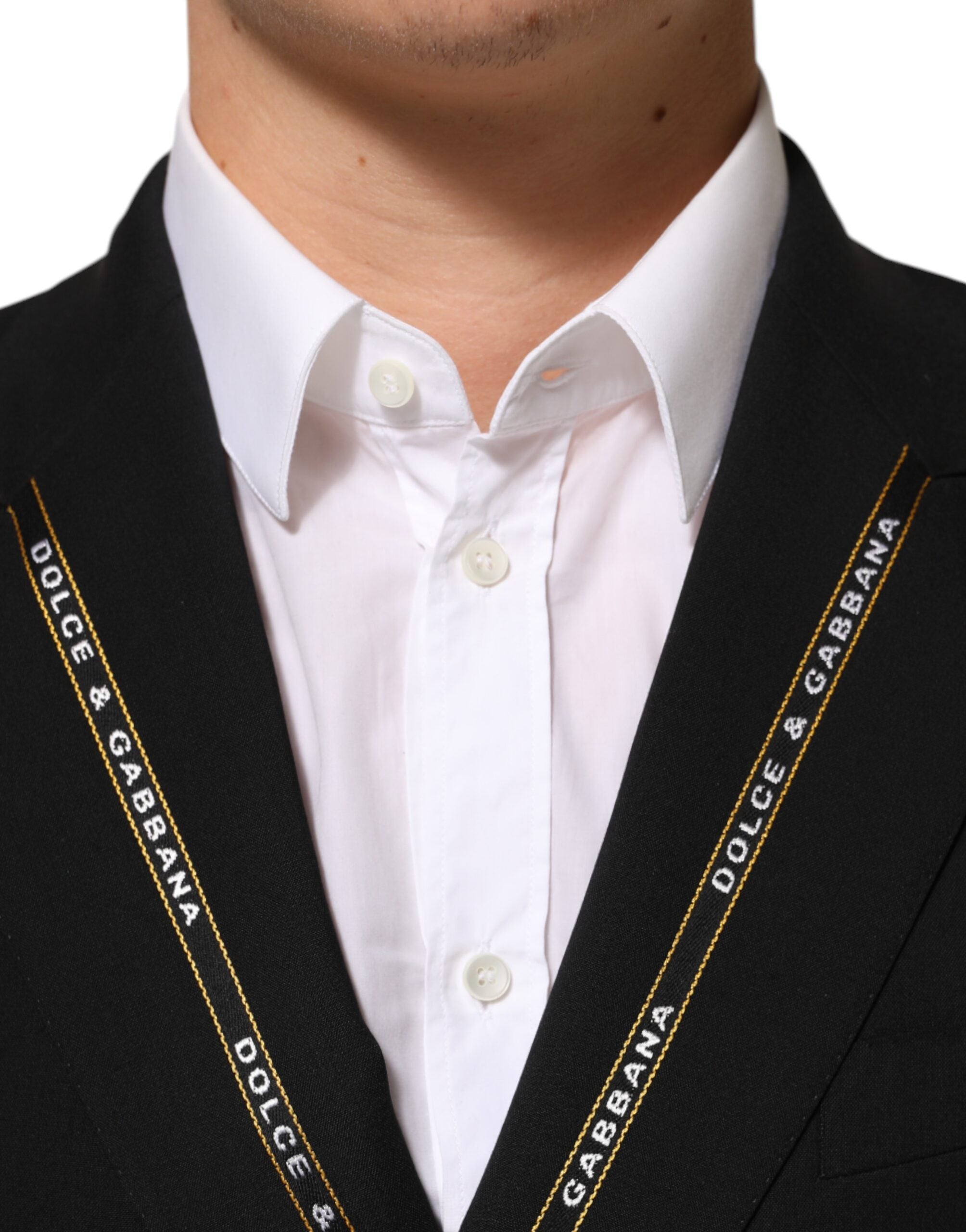 Dolce & Gabbana Black SICILIA Double Breasted Jacket Men's Blazer