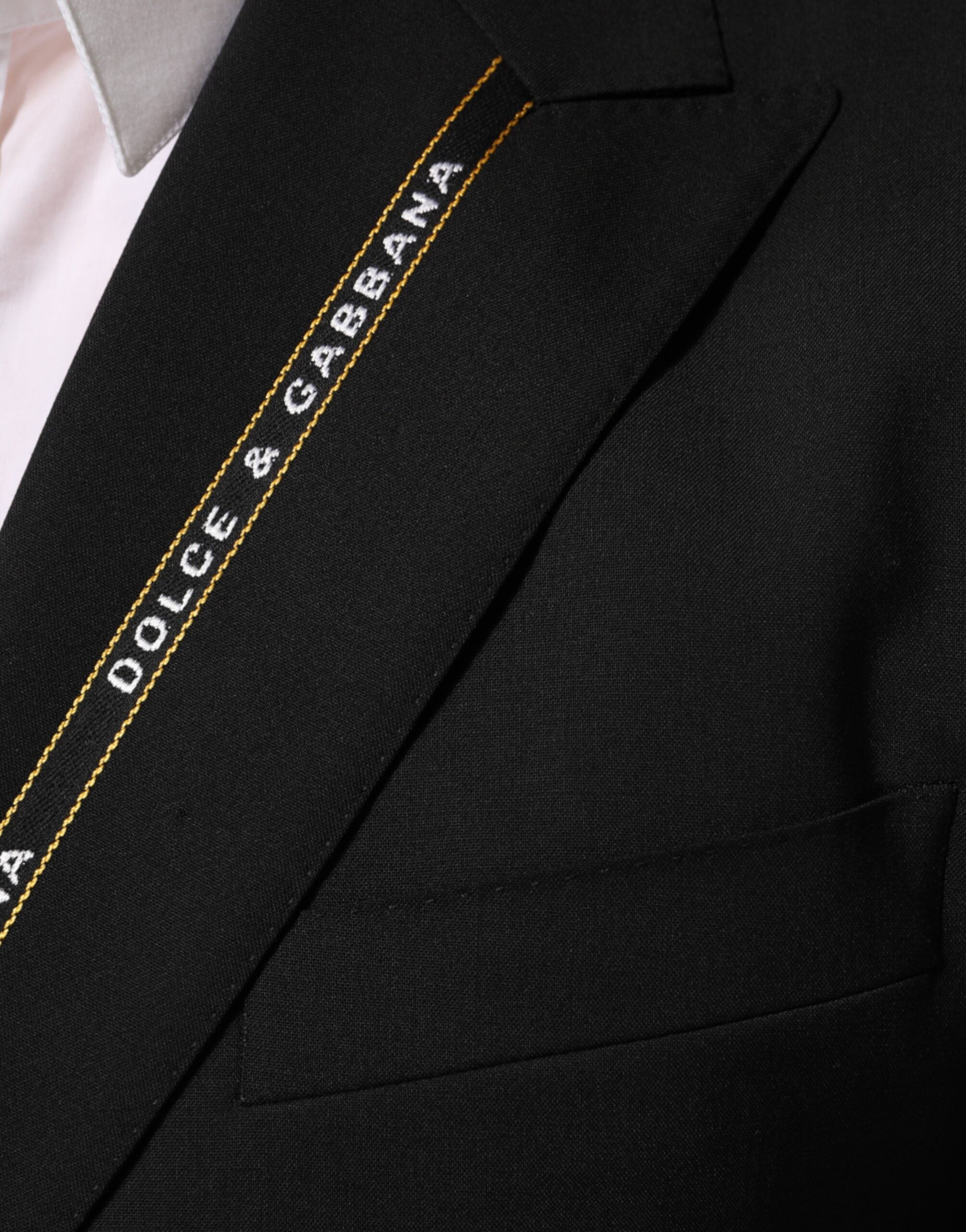 Dolce & Gabbana Black SICILIA Double Breasted Jacket Men's Blazer