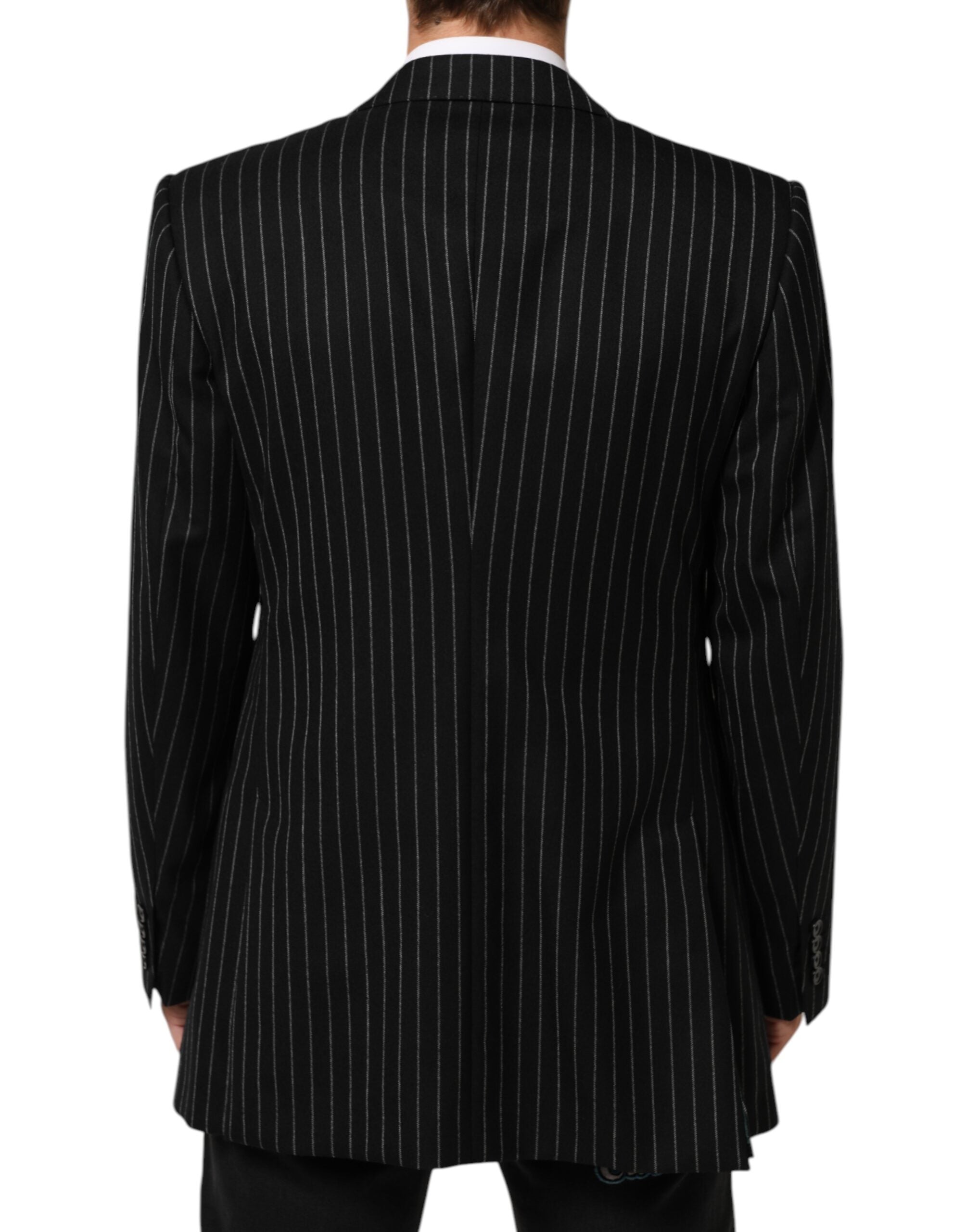 Dolce & Gabbana Dark Gray Stripes 2 Buttons Suit Jacket Men's Blazer