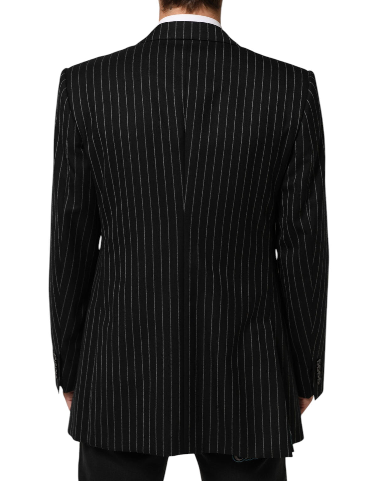 Dolce & Gabbana Dark Gray Stripes 2 Buttons Suit Jacket Men's Blazer