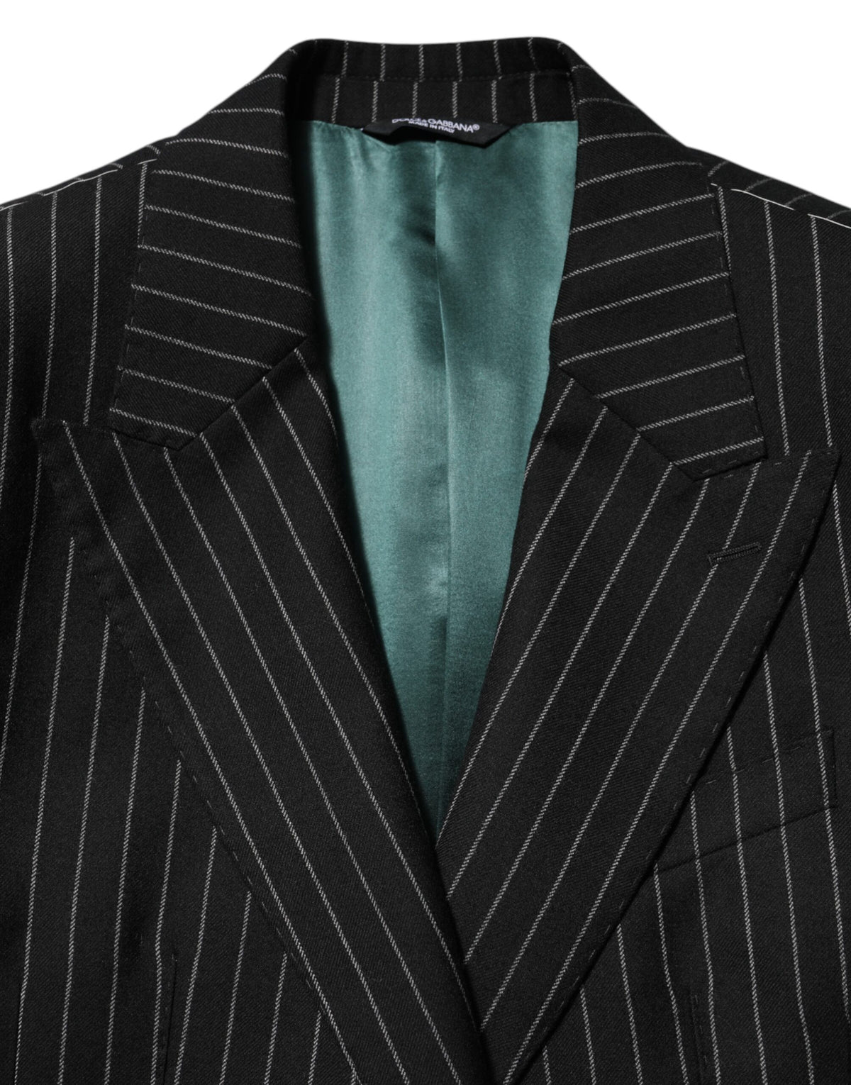 Dolce & Gabbana Dark Gray Stripes 2 Buttons Suit Jacket Men's Blazer