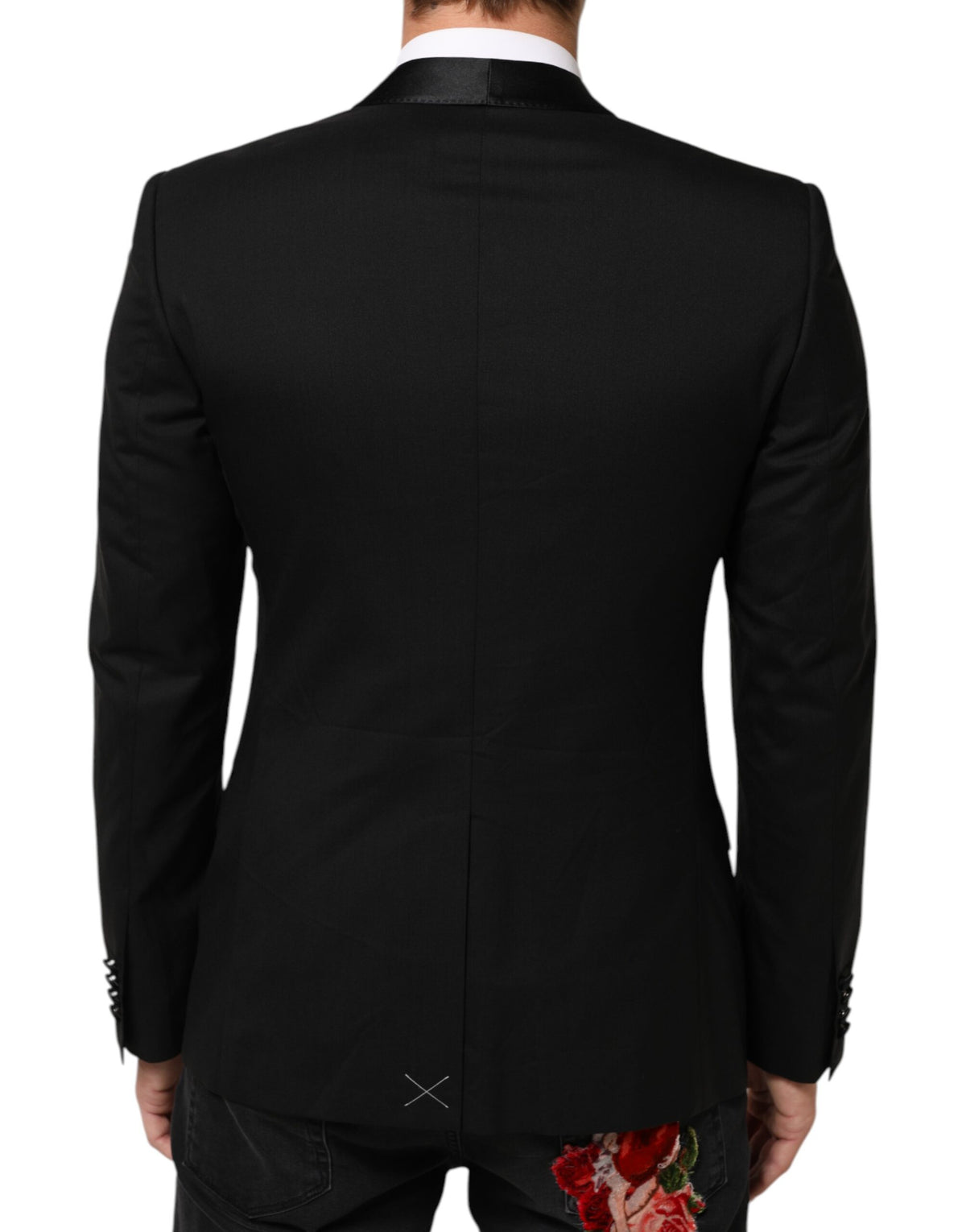 Dolce & Gabbana Black MARTINI 1 Button Suit Jacket Men's Blazer