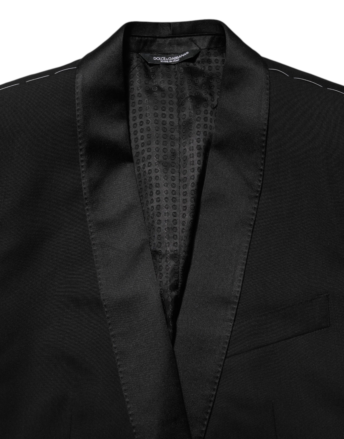 Dolce & Gabbana Black MARTINI 1 Button Suit Jacket Men's Blazer