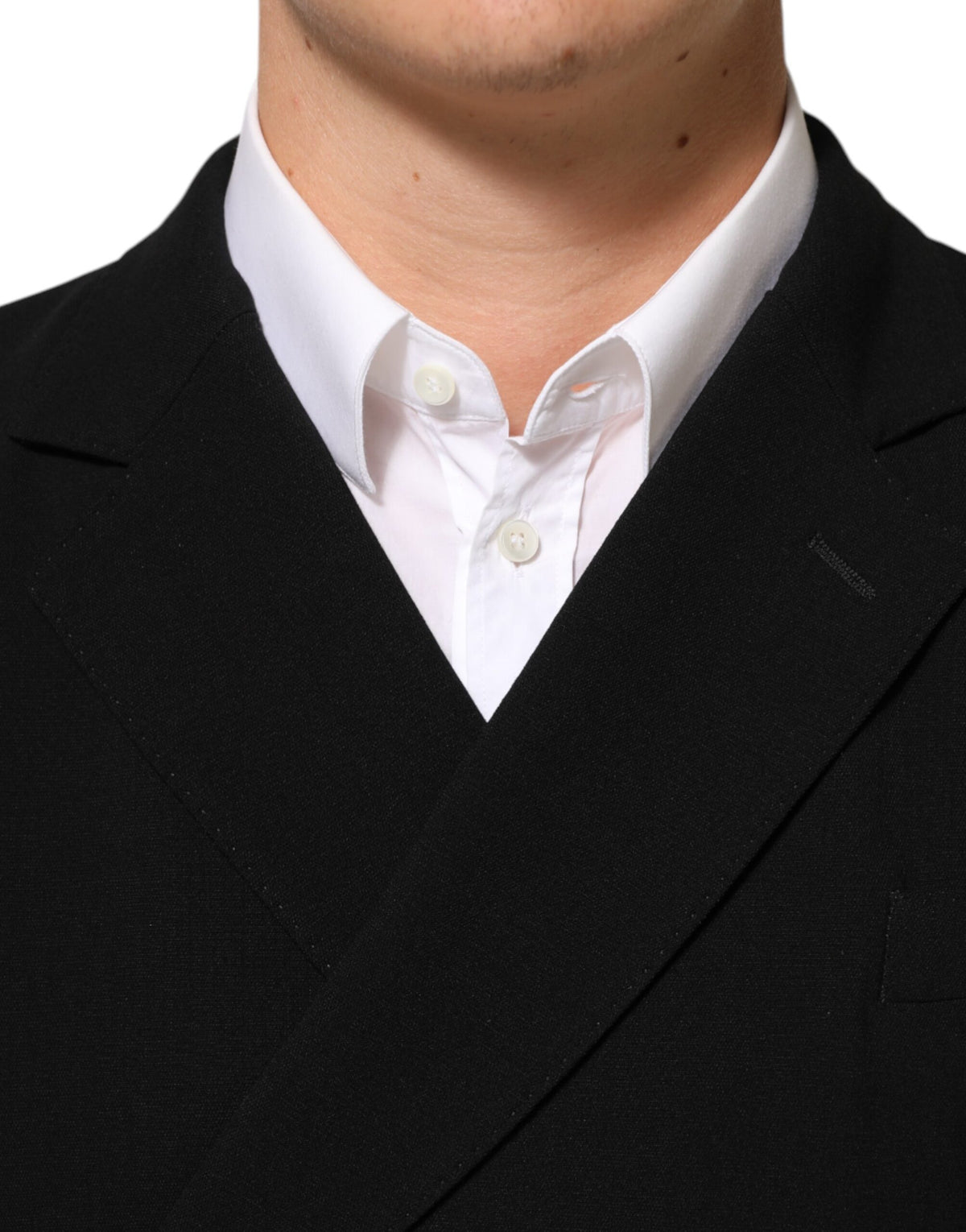 Dolce & Gabbana Black Wool Double Breasted Men Jacket Men's Blazer