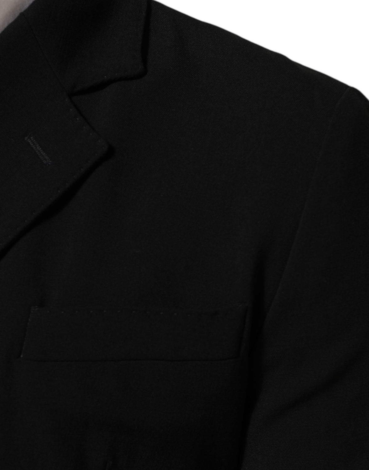 Dolce & Gabbana Black Wool Double Breasted Men Jacket Men's Blazer