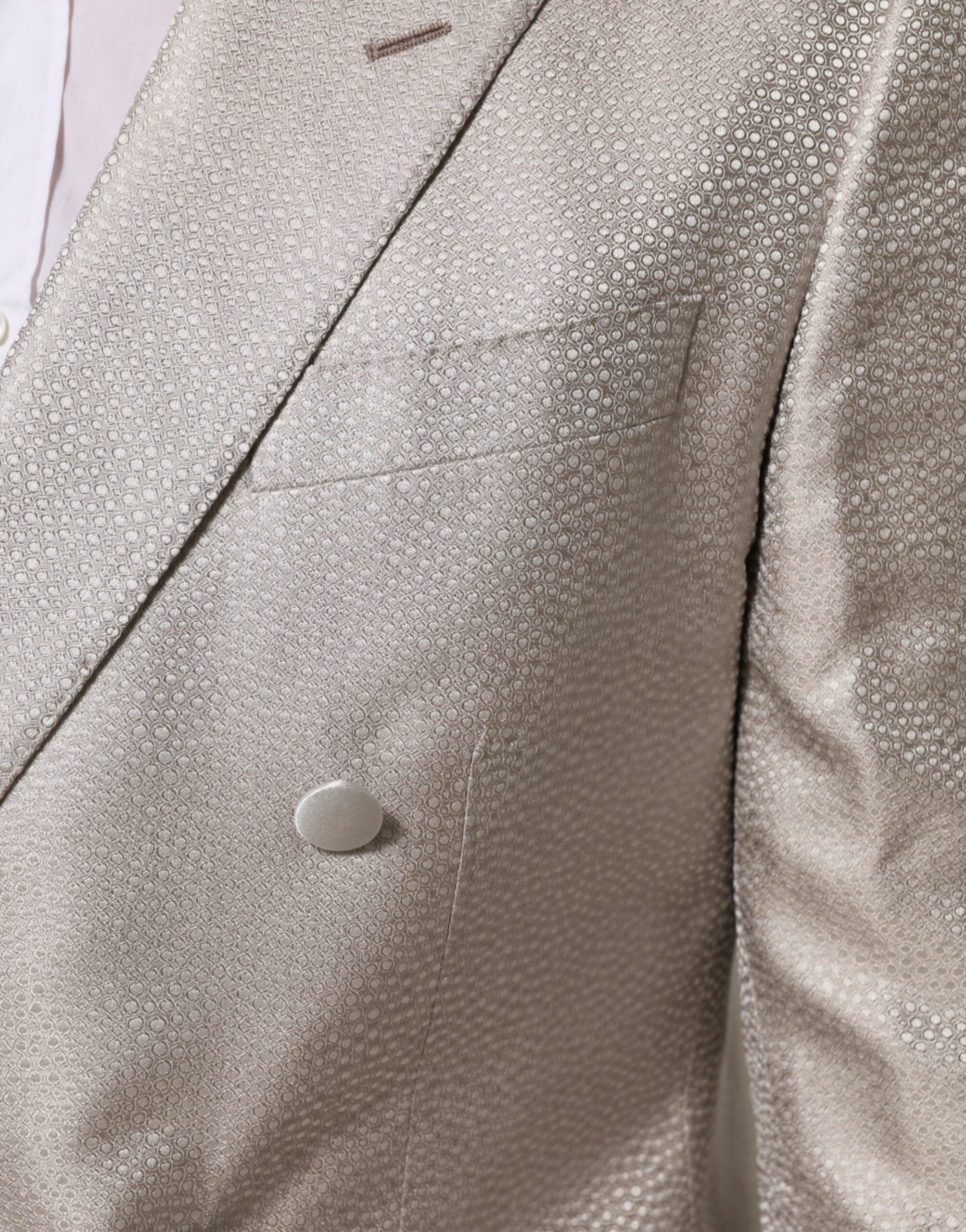 Dolce & Gabbana Beige MARTINI Double-Breasted Suit Men's Blazer