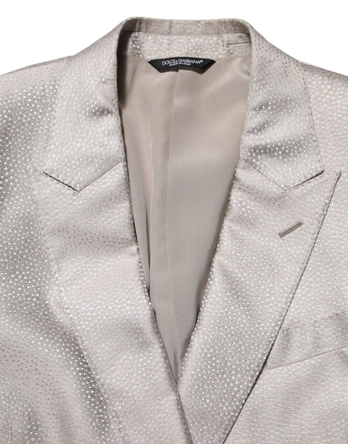 Dolce & Gabbana Beige MARTINI Double-Breasted Suit Men's Blazer