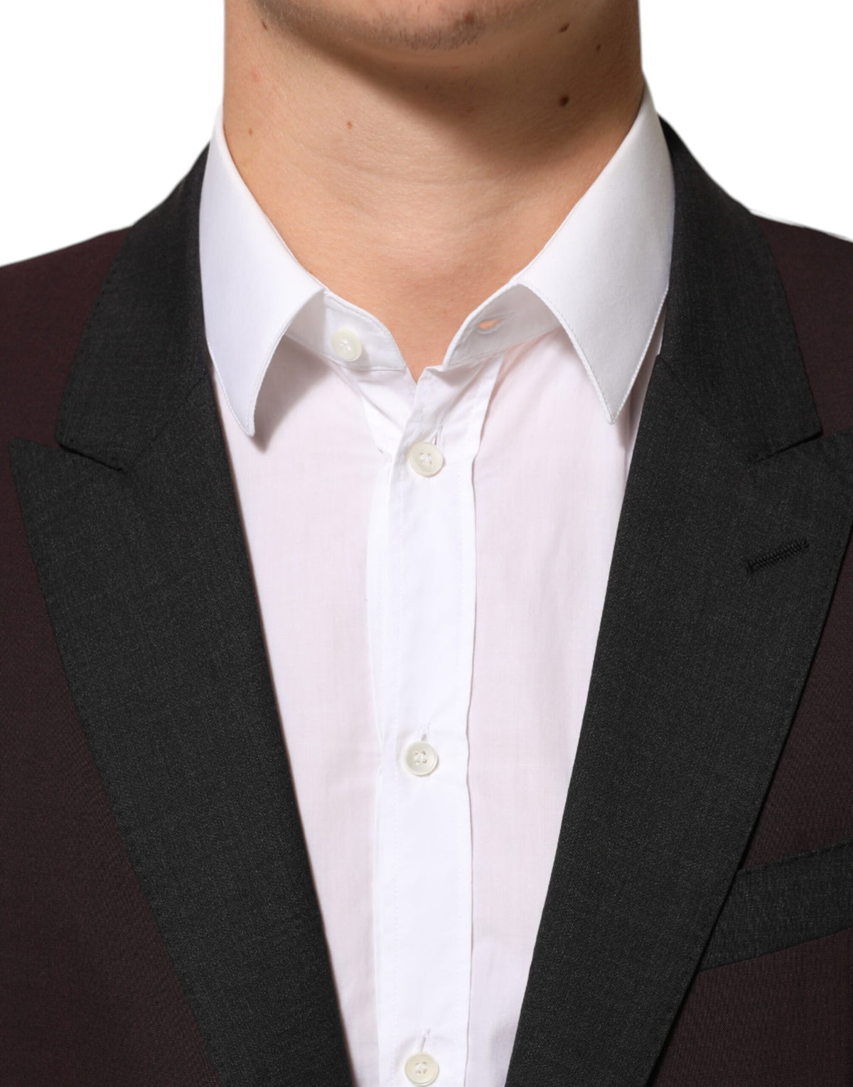 Dolce & Gabbana Maroon Wool 2 Buttons Suit Jacket Women's Blazer
