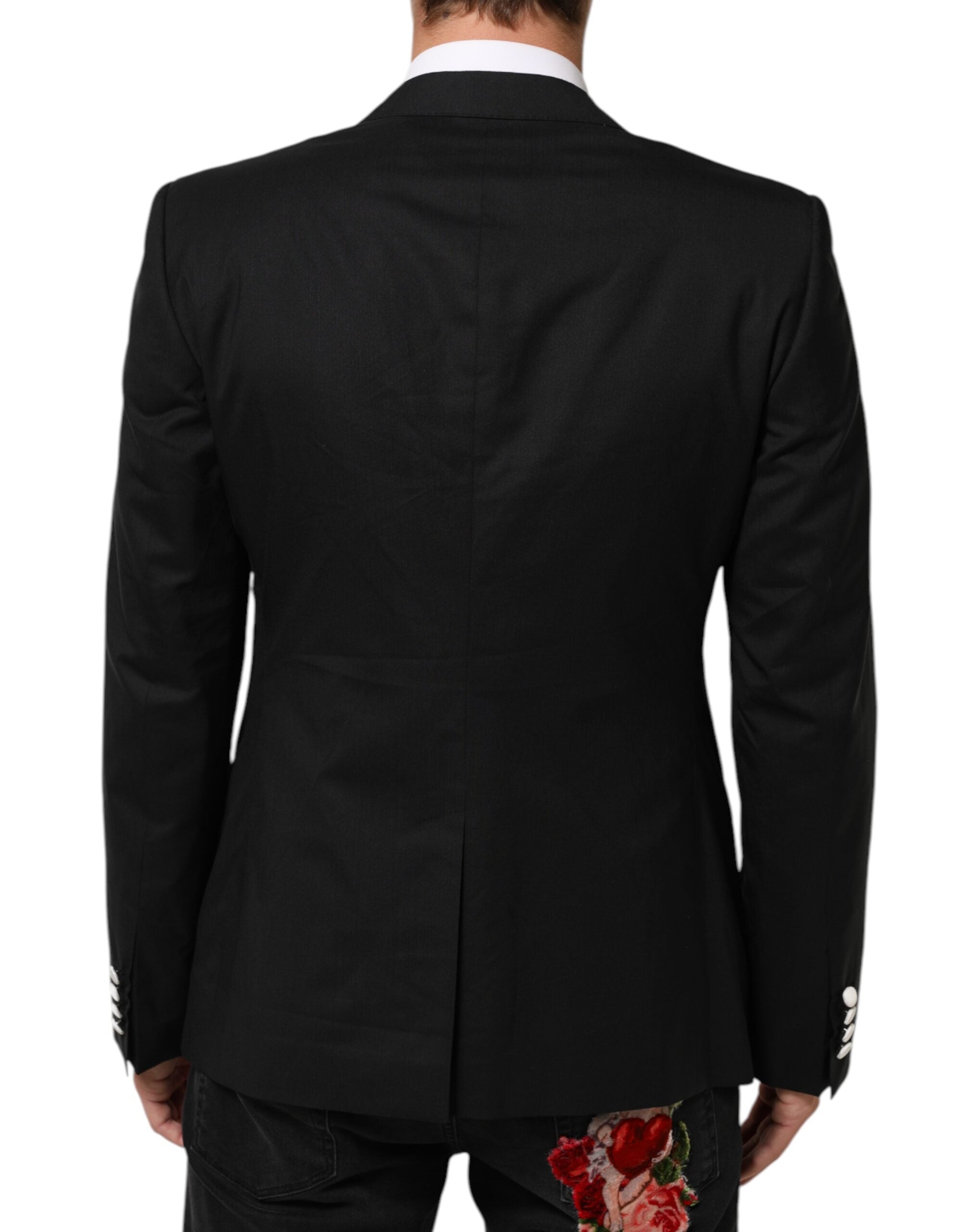 Dolce & Gabbana Black White MARTINI 1 Button Men Suit Women's Blazer