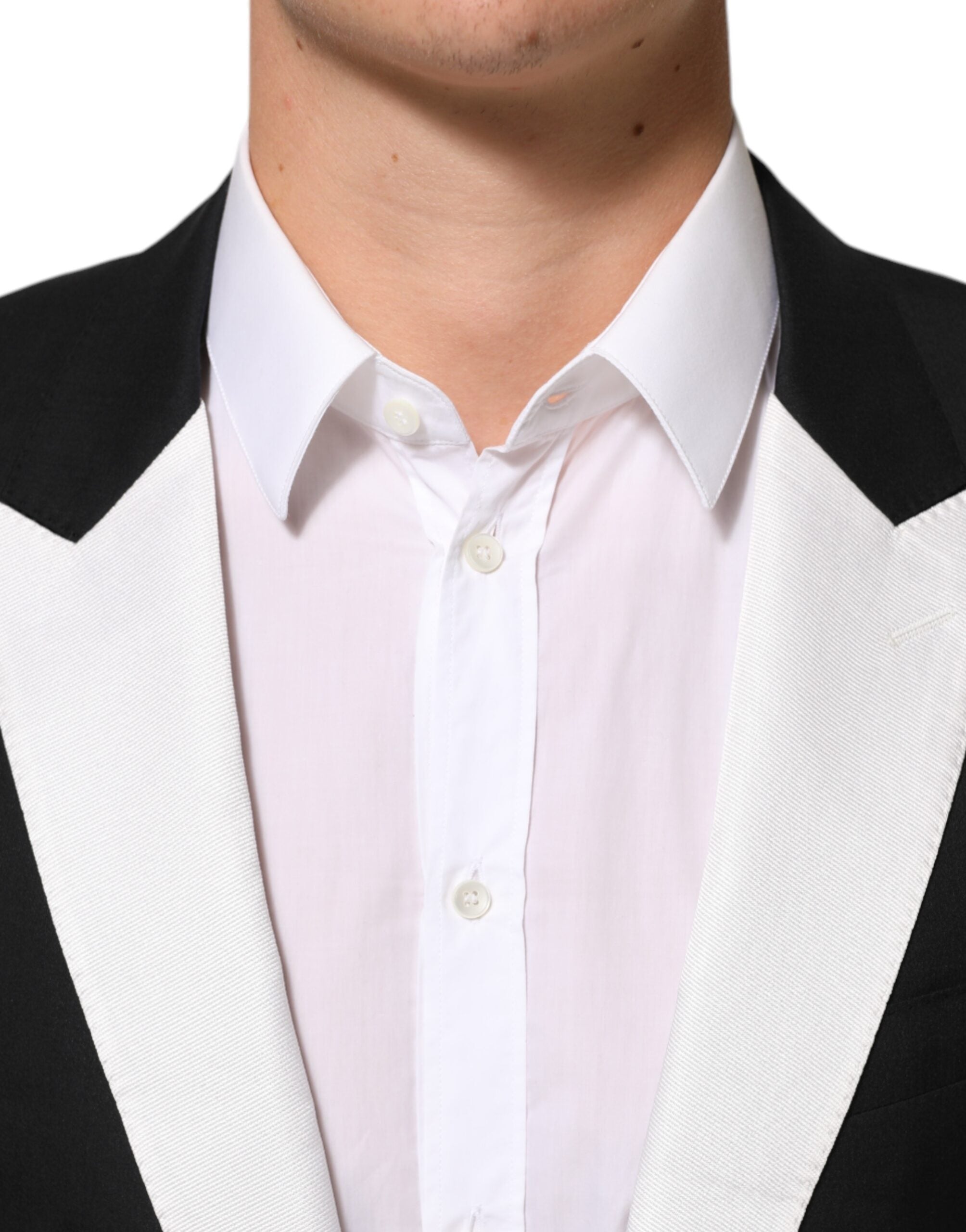 Dolce & Gabbana Black White MARTINI 1 Button Men Suit Women's Blazer