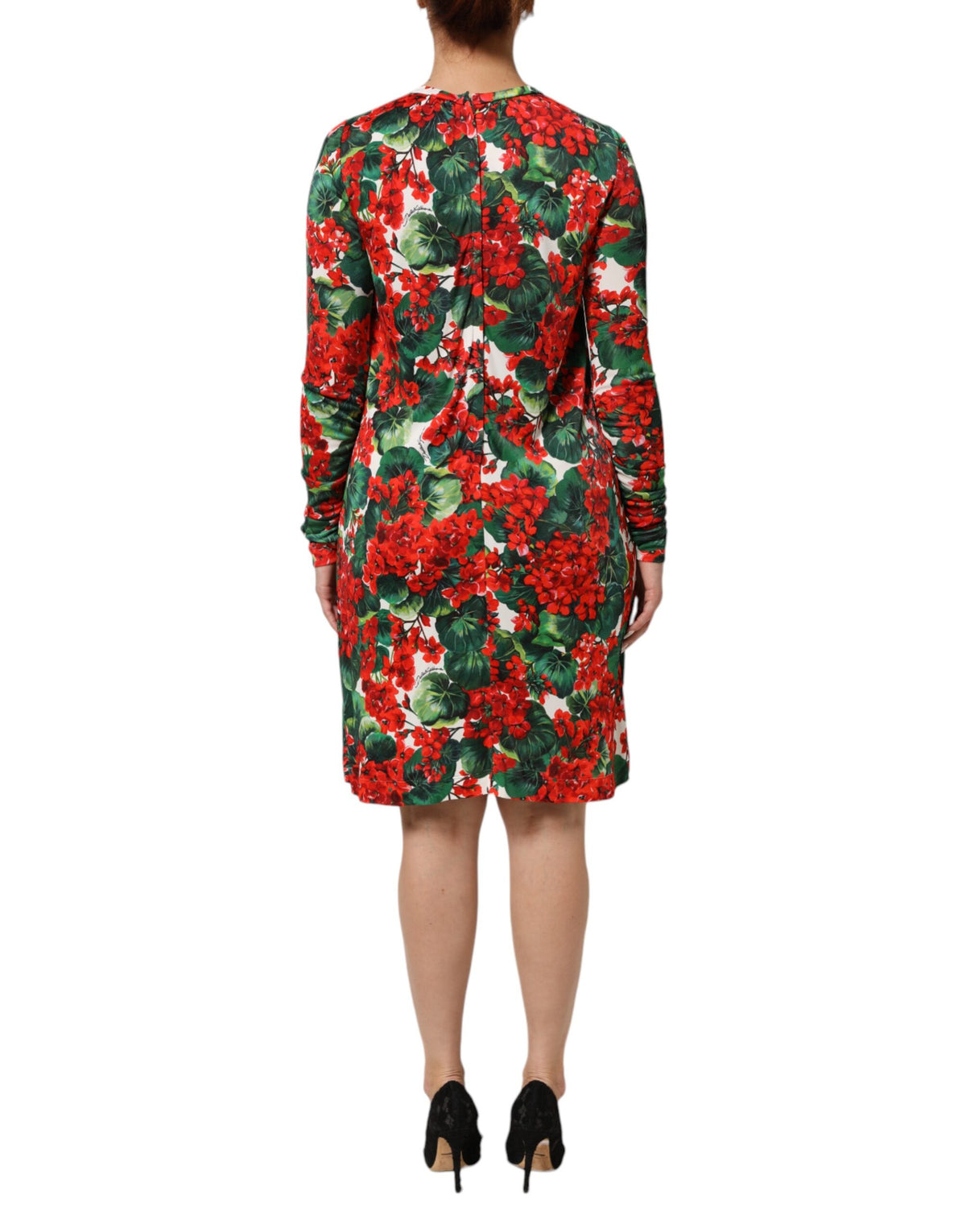 Dolce & Gabbana Multicolor Floral Short Portofino Women's Dress