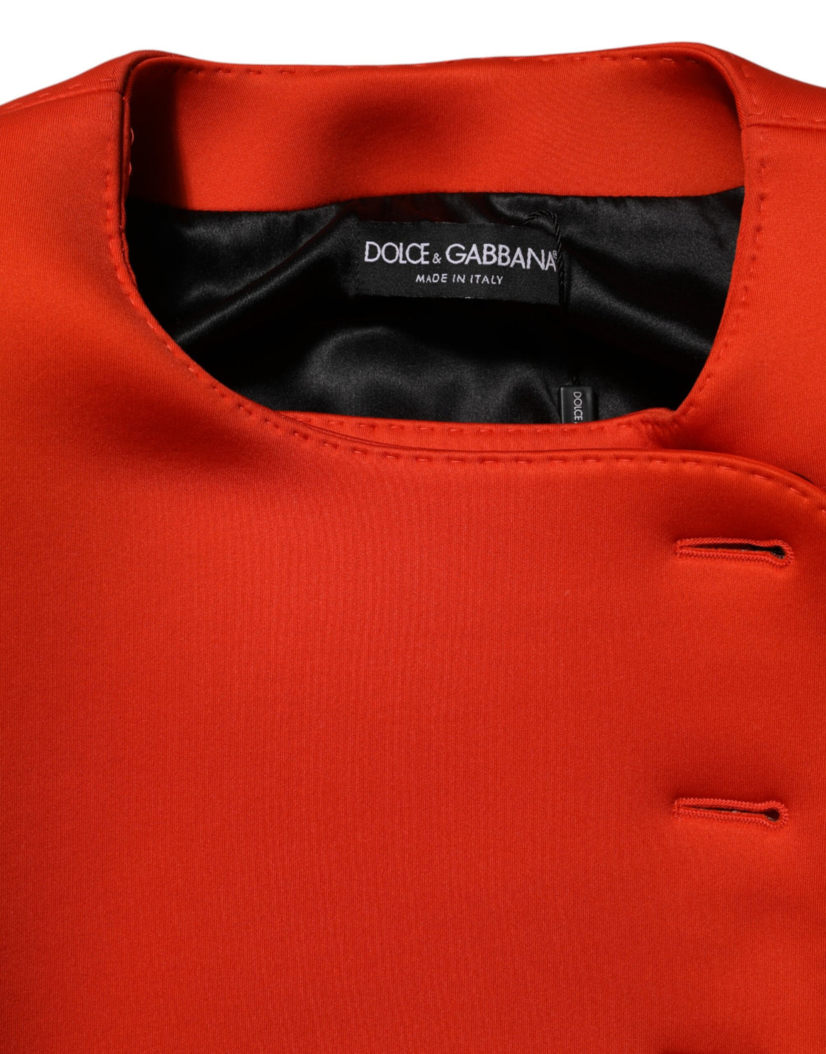 Dolce & Gabbana Red Buttoned Down Women Trench Coat Women's Jacket (Pre-Owned)