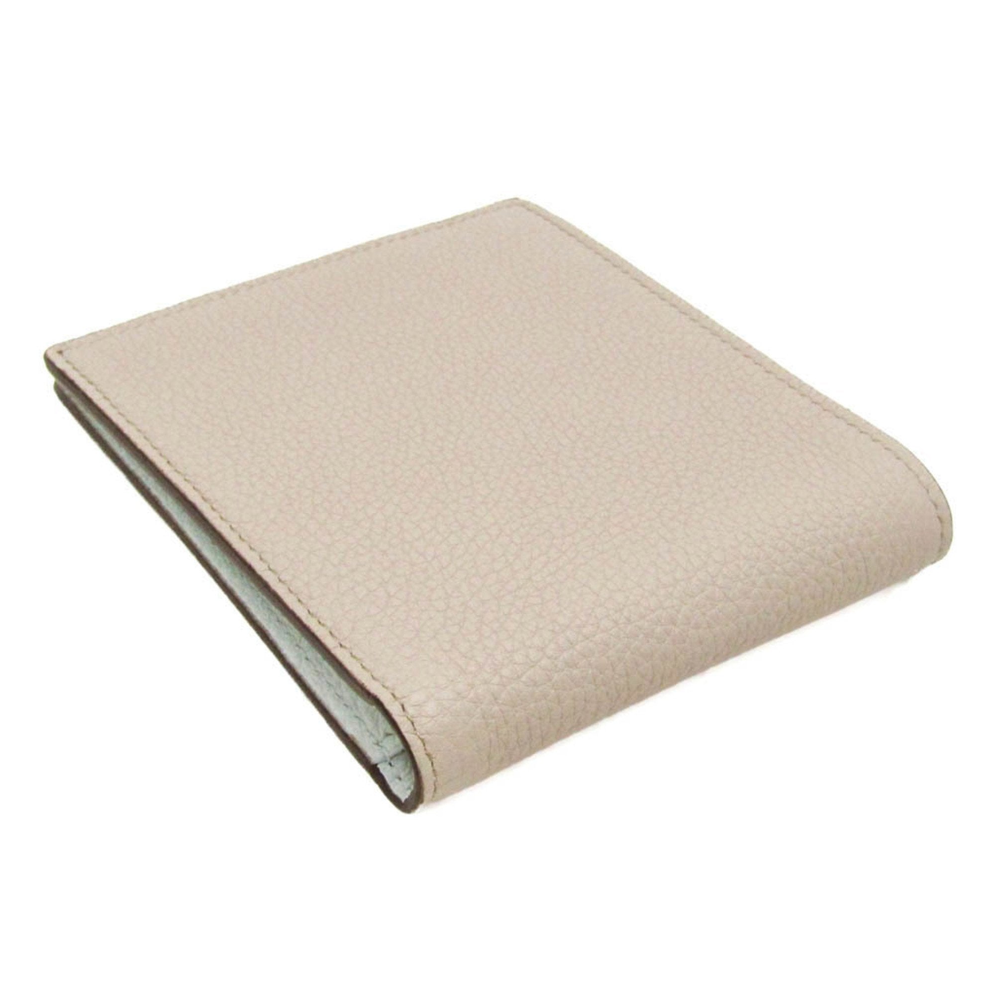 Fendi Ff Beige Leather Wallet (Pre-Owned)