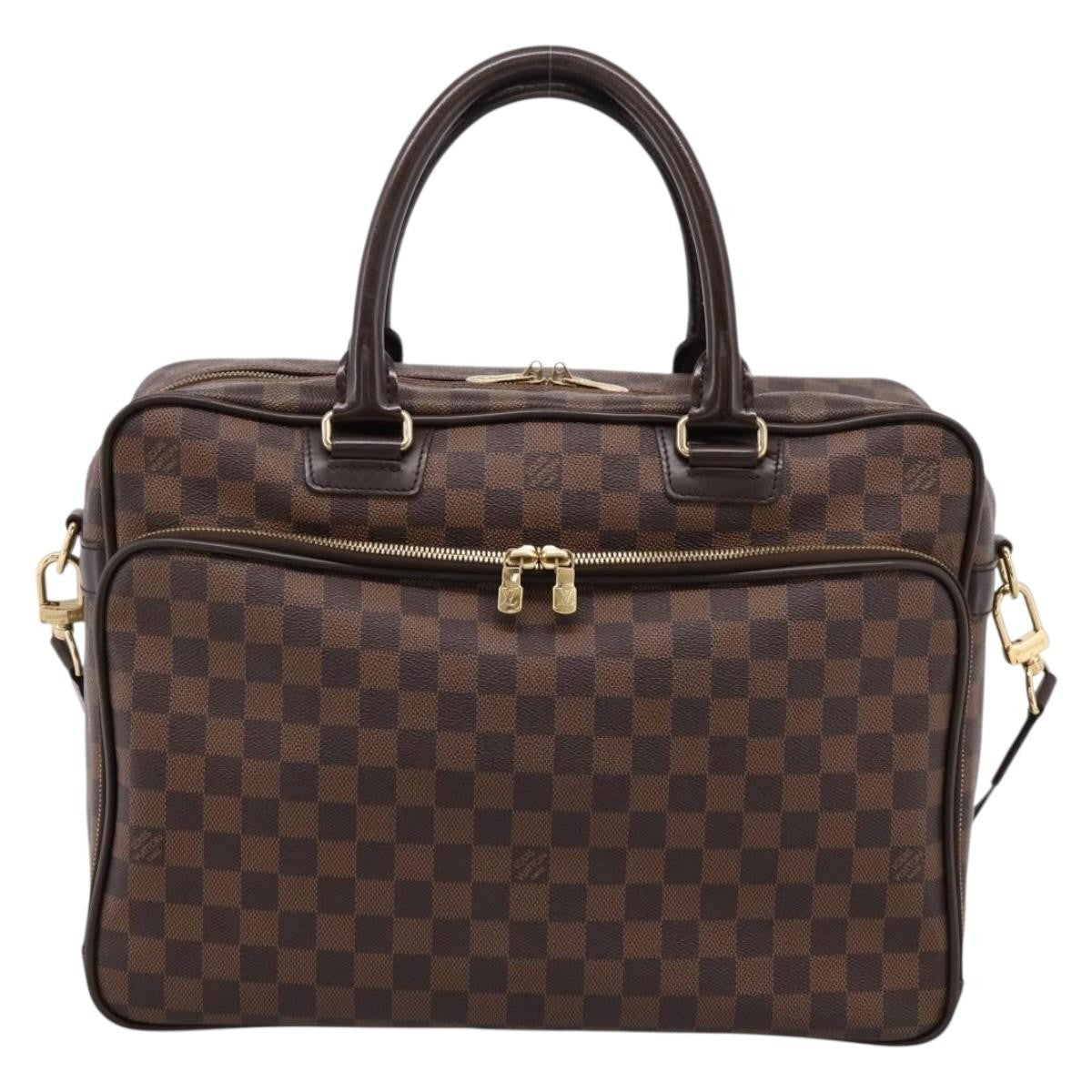Louis Vuitton Icare Laptop Damier Ebene Brown Canvas Briefcase Bag (Pre-Owned)