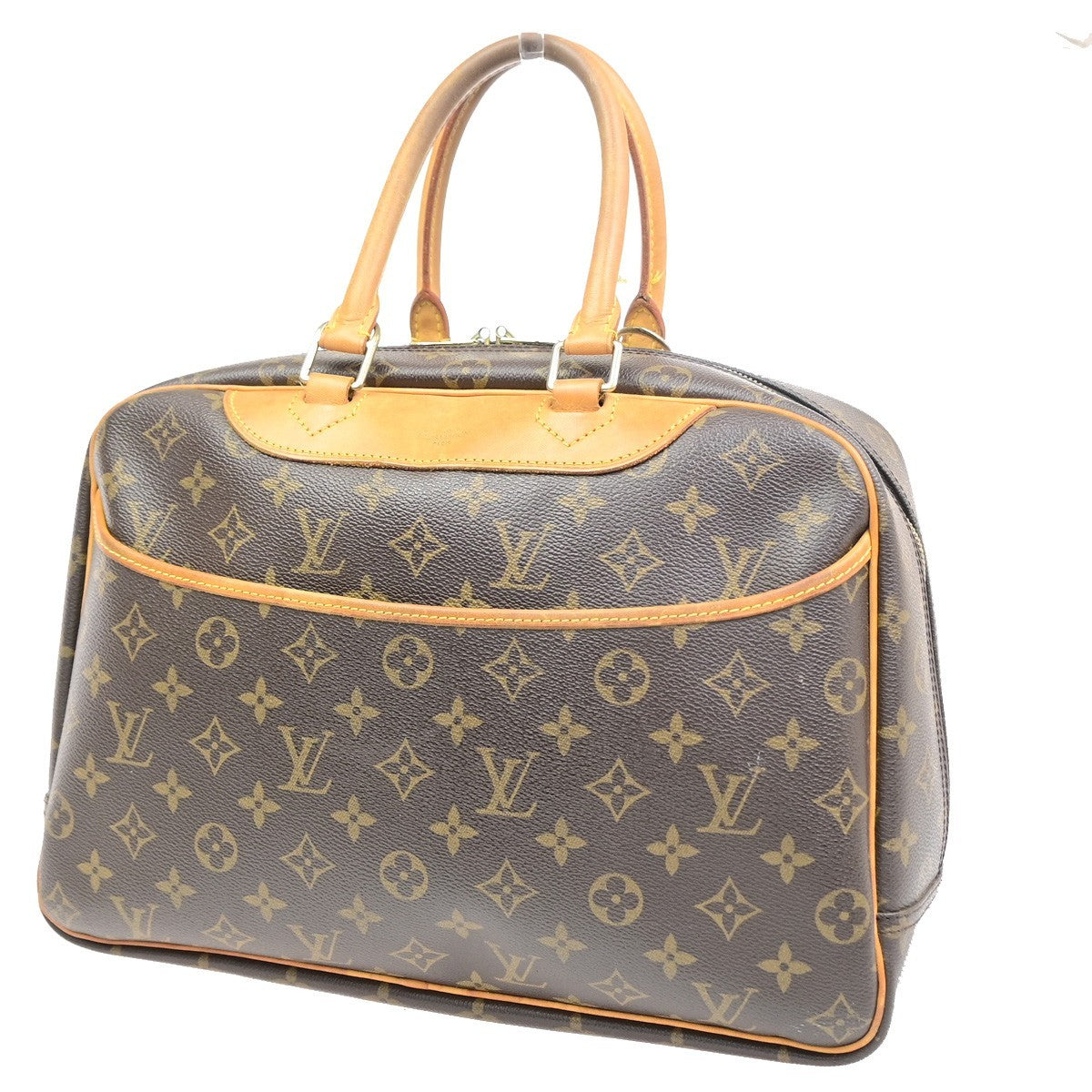 Louis Vuitton Deauville Monogram Canvas Brown Canvas Handbag (Pre-Owned)