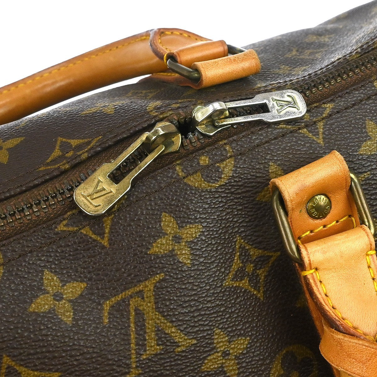 Louis Vuitton Keepall Monogram Brown Canvas Travel Bag Bag (Pre-Owned)
