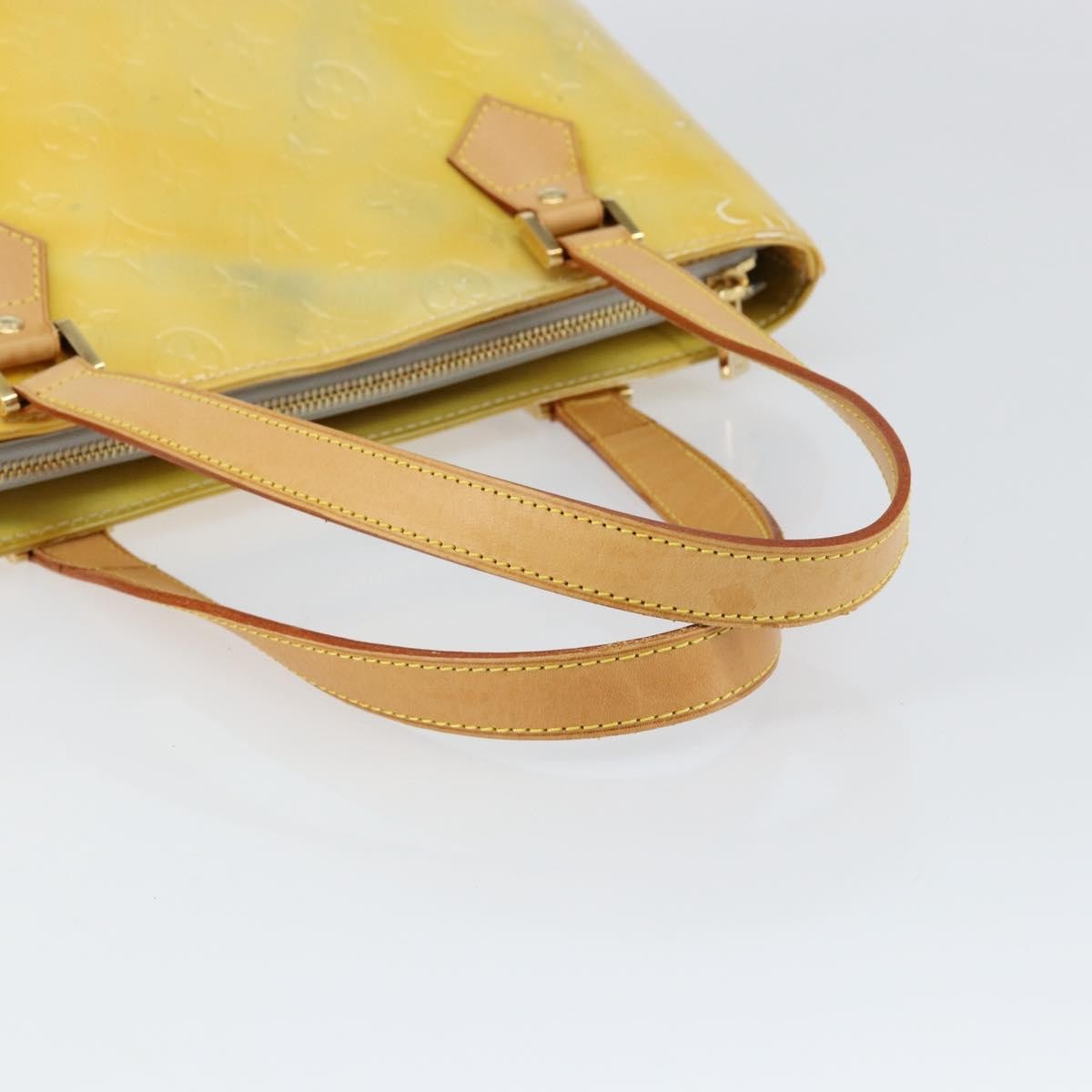 Louis Vuitton Houston Monogram Vernis Yellow Patent_Leather Tote Bag Bag (Pre-Owned)