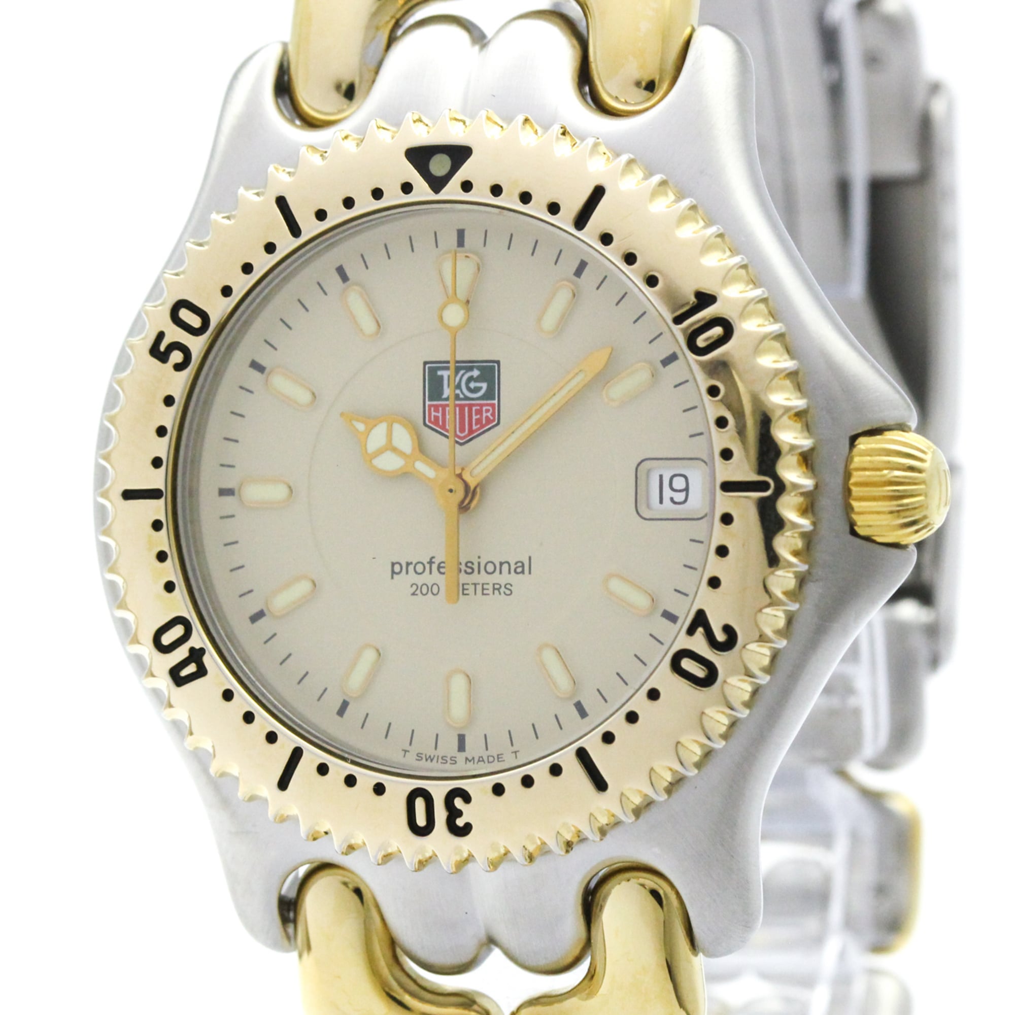 Tag Heuer Sel Professional 200M Quartz Stainless Steel And Gold Plated Watch (Pre-Owned)
