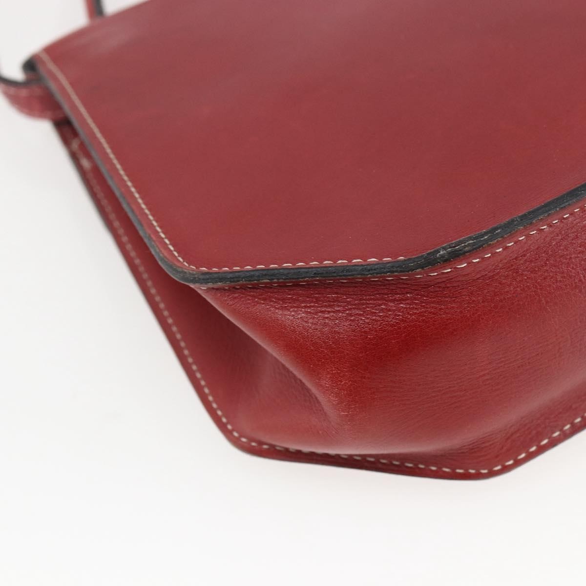 Christian Dior Vintage Leather Red Leather Handbag (Pre-Owned)