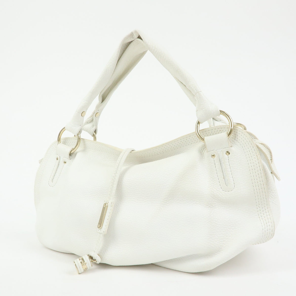 Celine Bittersweet Leather White Leather Handbag (Pre-Owned)
