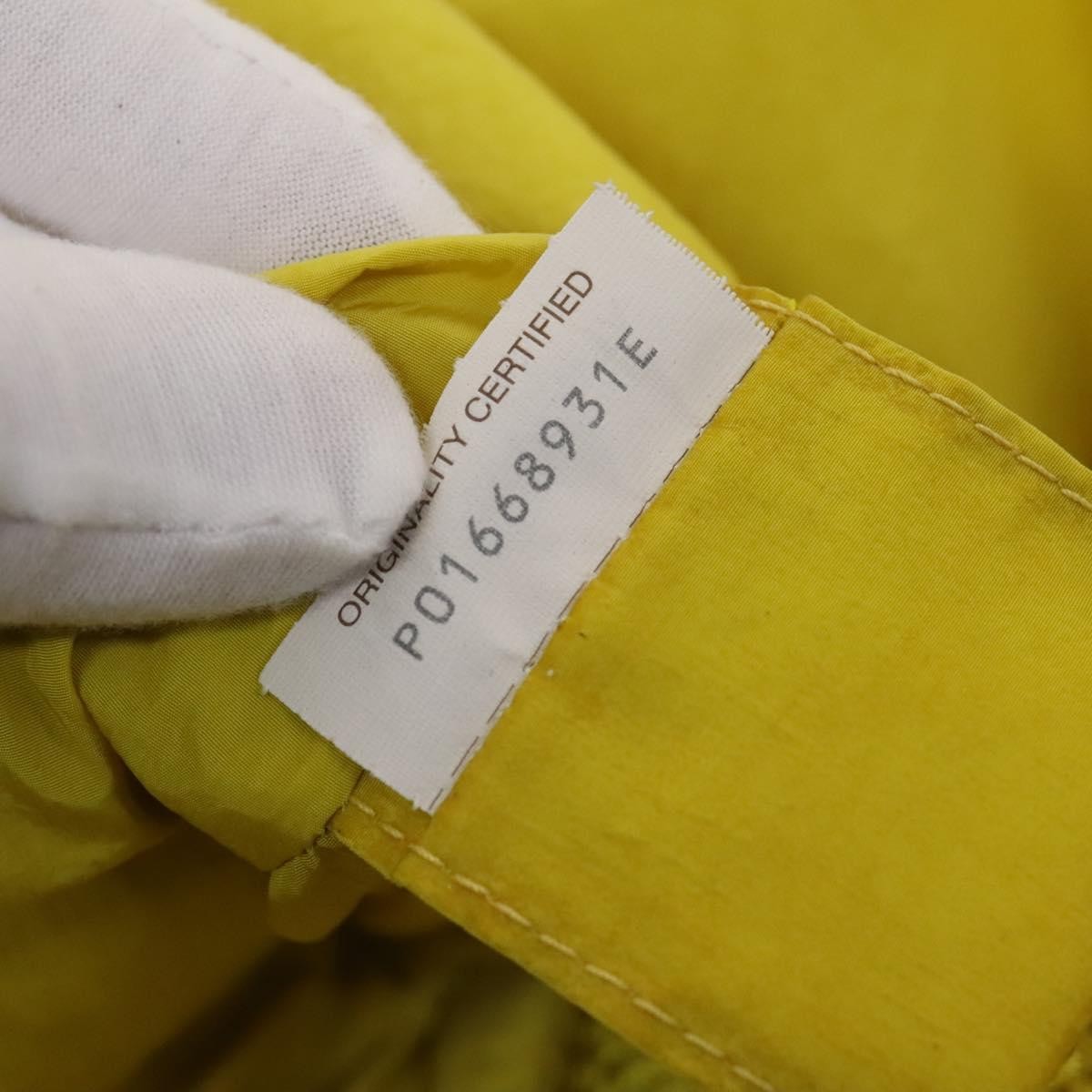 Bottega Veneta Vintage Nylon Yellow Nylon Backpack Bag (Pre-Owned)