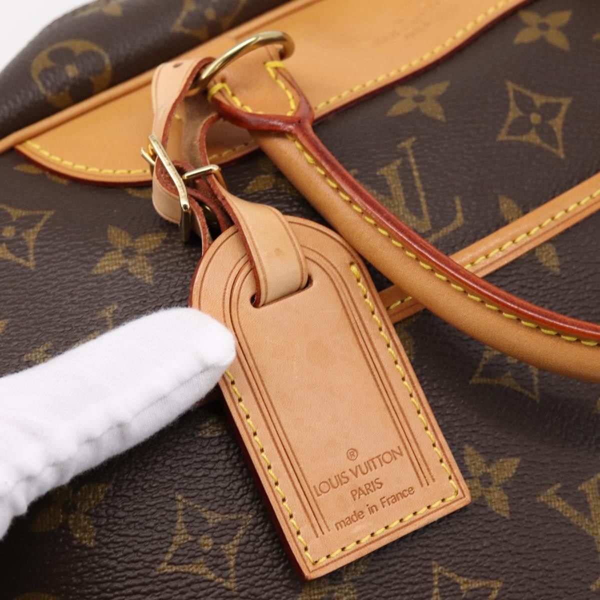 Louis Vuitton Deauville Monogram Canvas Brown Canvas Handbag (Pre-Owned)
