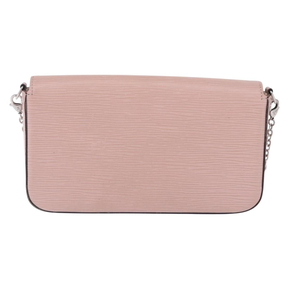 Louis Vuitton Felicie Chain Epi Leather Pink Leather Clutche & Pouche Bag (Pre-Owned)