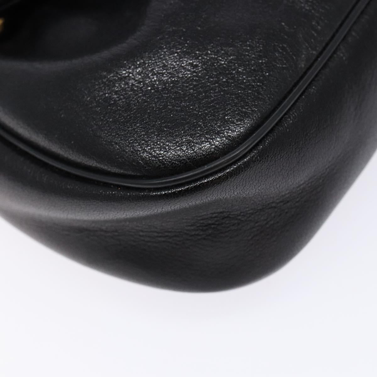 Givenchy Vintage 4G Leather Black Leather Shoulder Bag Bag (Pre-Owned)