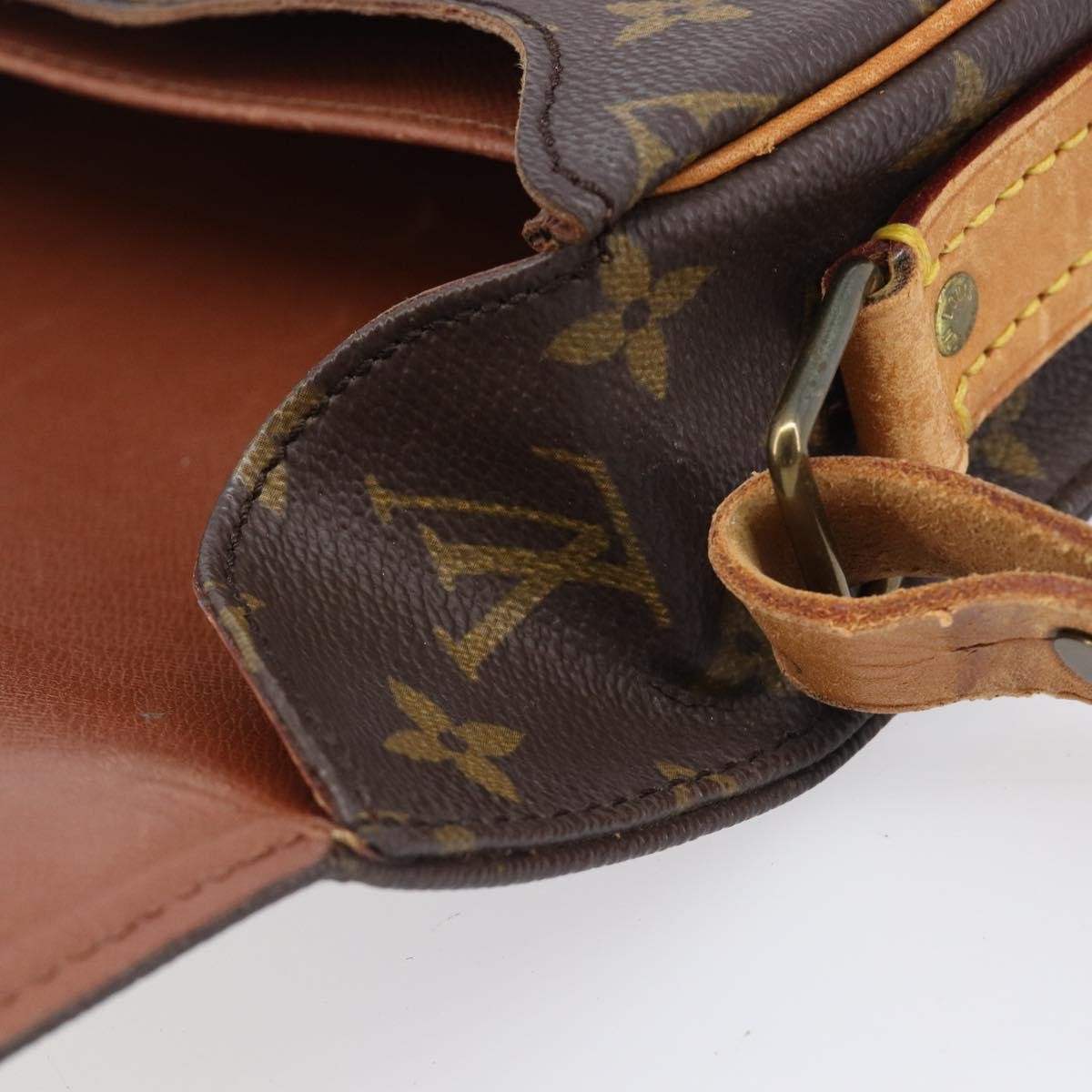 Louis Vuitton Cartouchiere Monogram Canvas Brown Canvas Handbag (Pre-Owned)