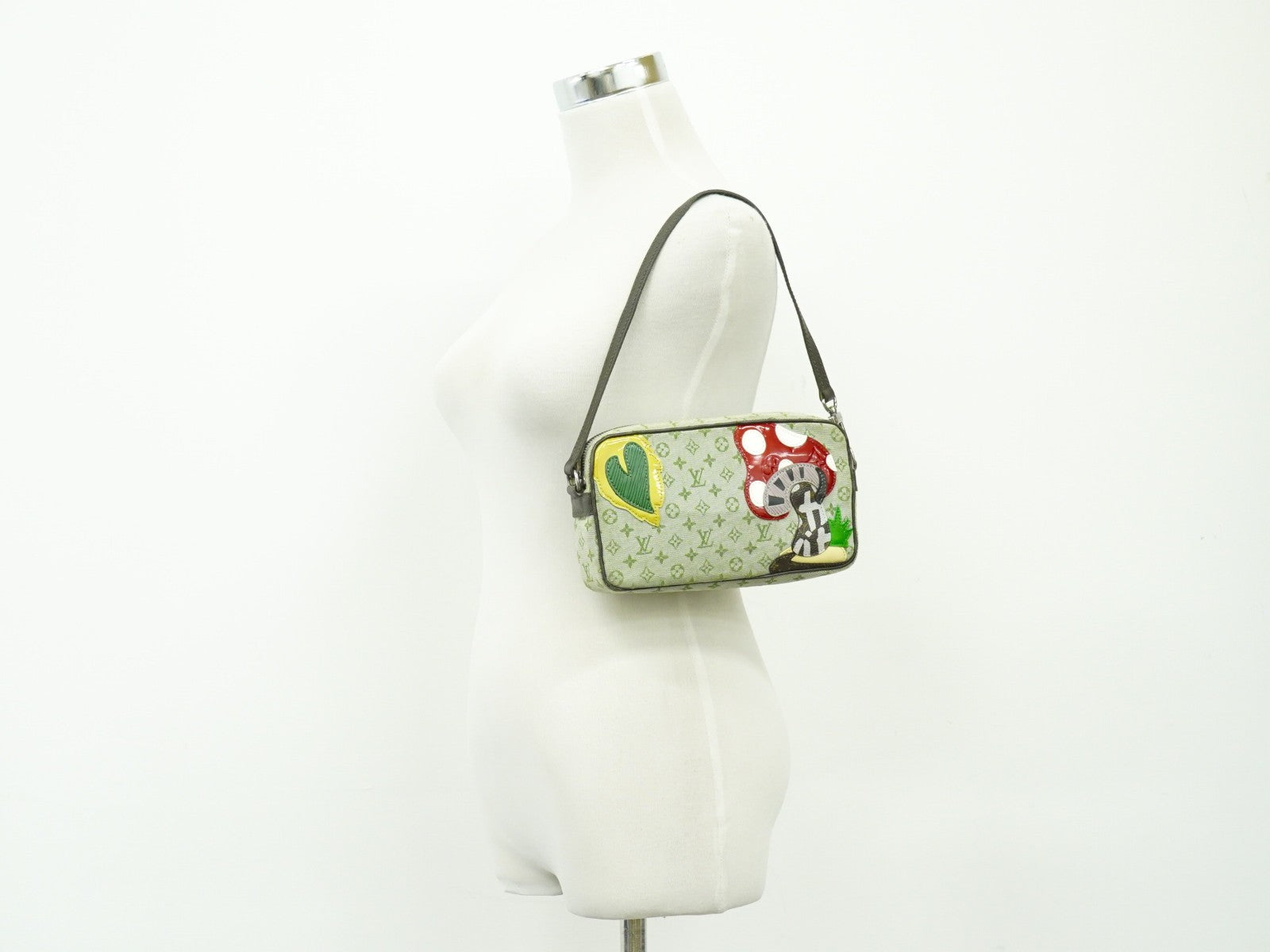 Louis Vuitton Conte De Fees Pochette Monogram Patchwork Khaki Canvas Shoulder Bag Bag (Pre-Owned)