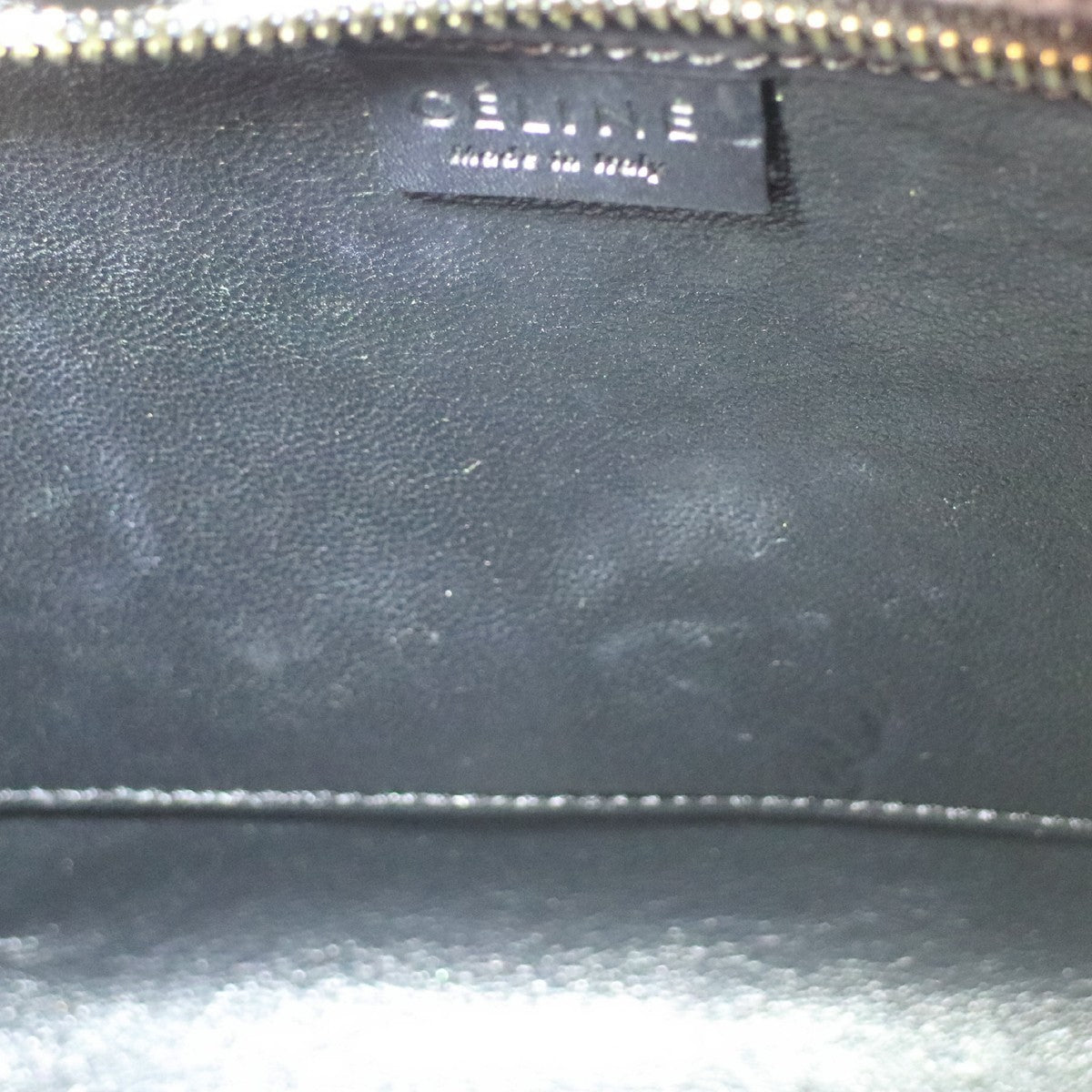 Celine Tricolor Luggage Felt Blue Leather Handbag (Pre-Owned)