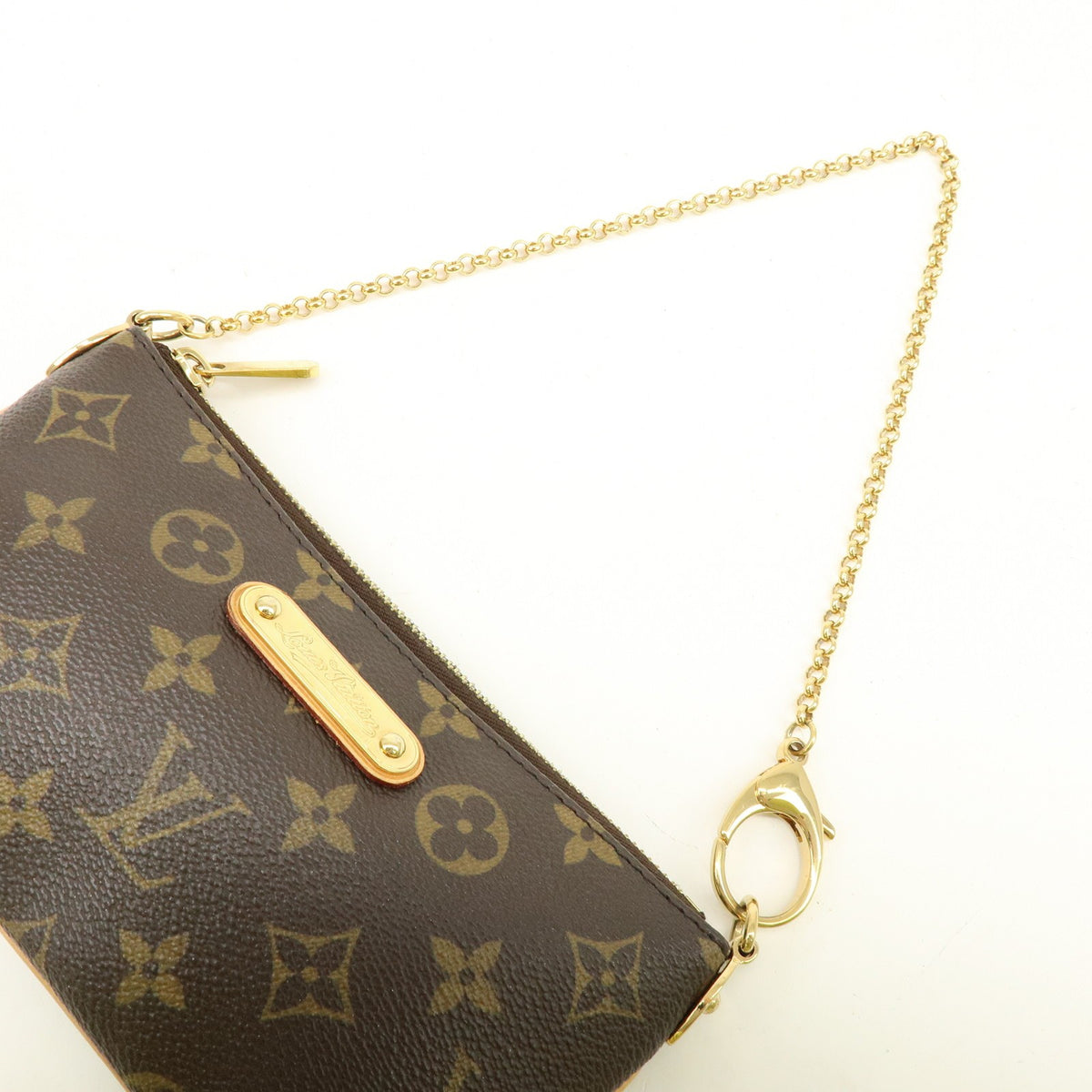 Louis Vuitton Milla Pochette Monogram Canvas Brown Canvas Clutche & Pouche Bag (Pre-Owned)