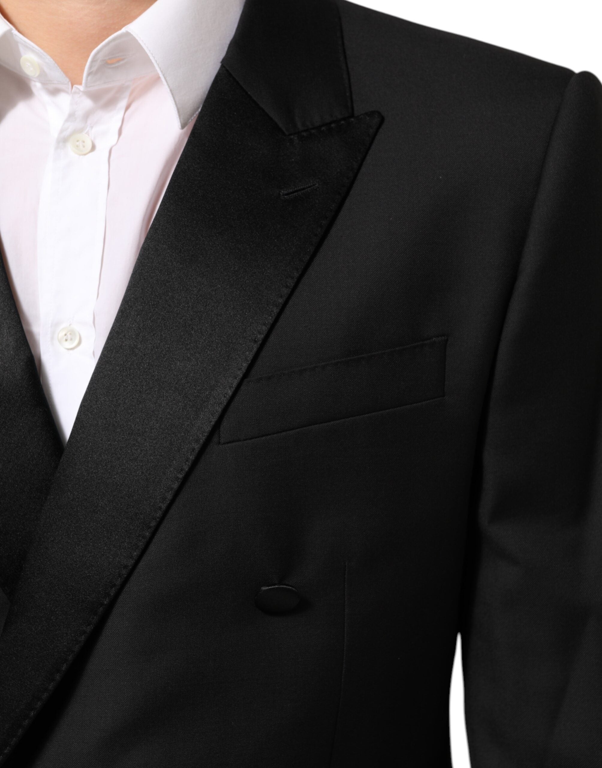 Dolce & Gabbana Black MARTINI Double-Breasted Suit Men's Blazer