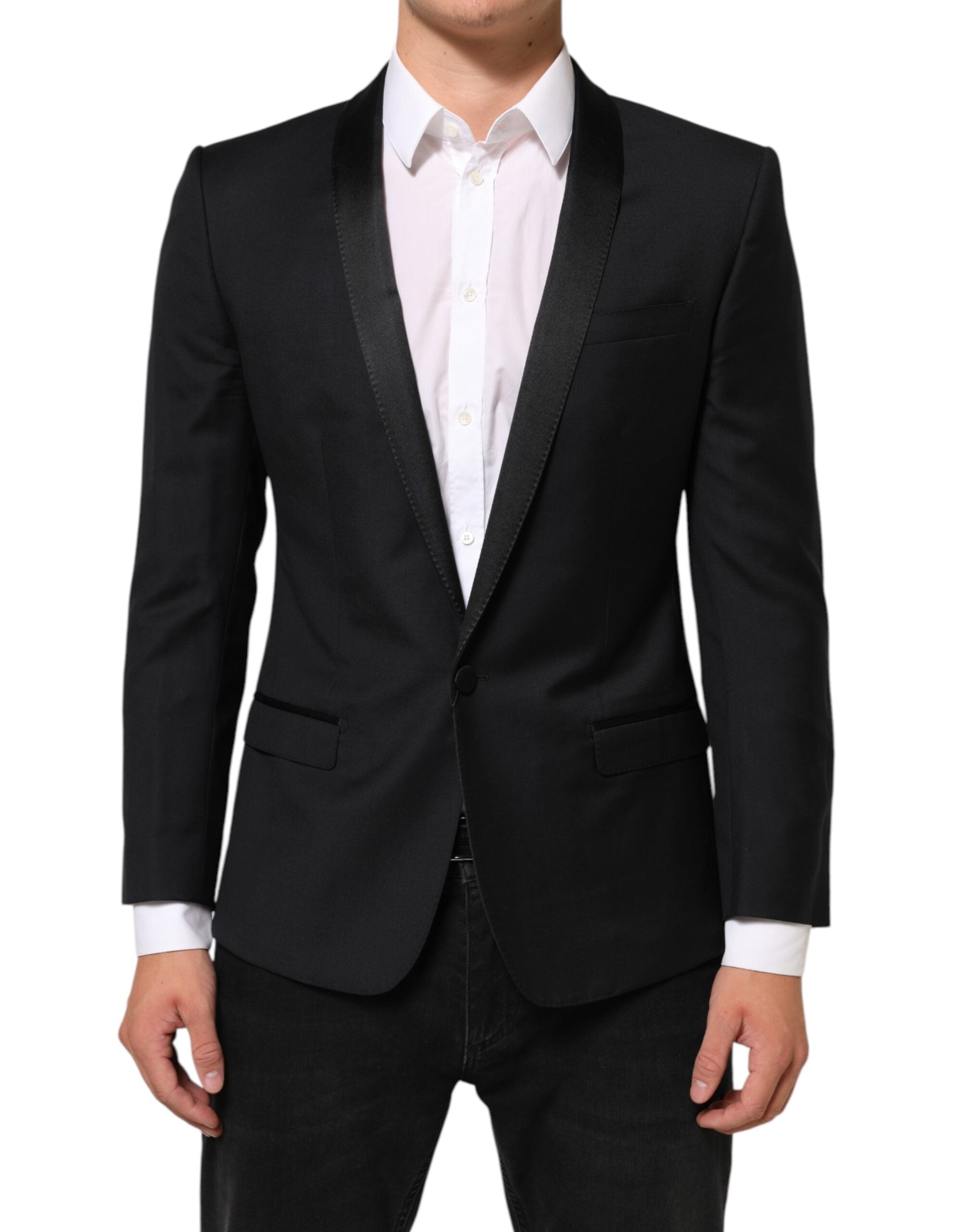 Dolce & Gabbana Black GOLD 1 Button Suit Jacket Men Men's Blazer