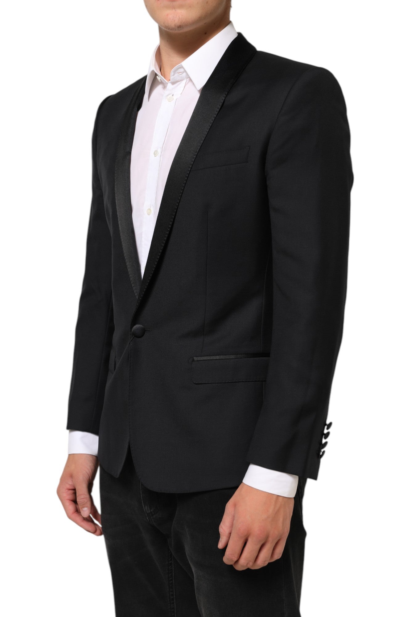 Dolce & Gabbana Black GOLD 1 Button Suit Jacket Men Men's Blazer
