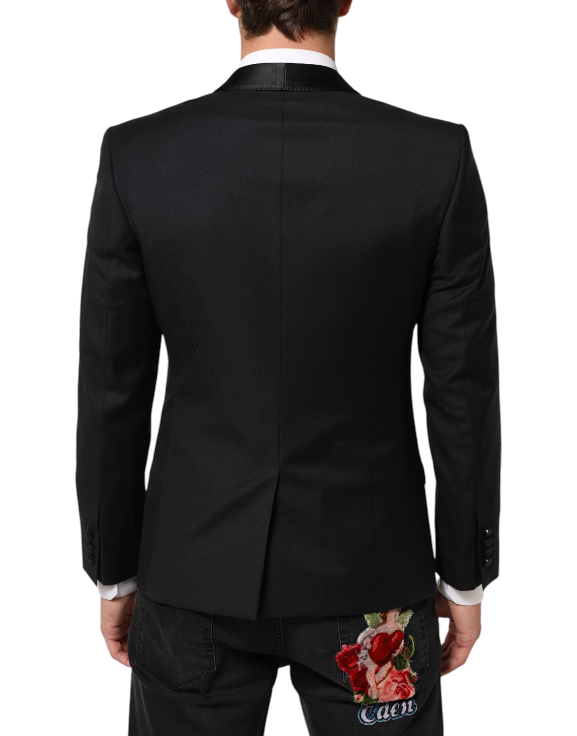 Dolce & Gabbana Black GOLD 1 Button Suit Jacket Men Men's Blazer