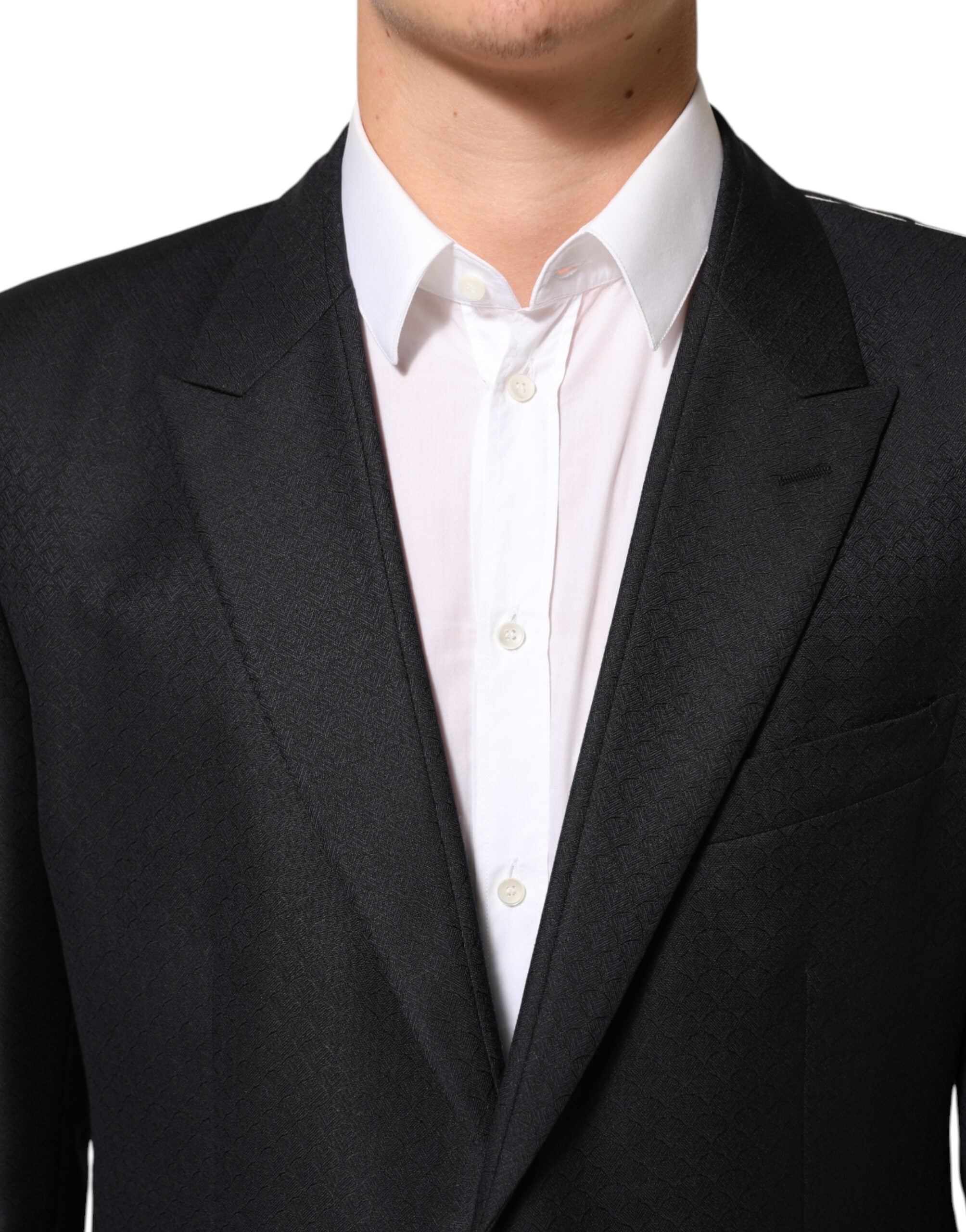 Dolce & Gabbana Black Wool 2 Buttons Suit Jacket Men Men's Blazer