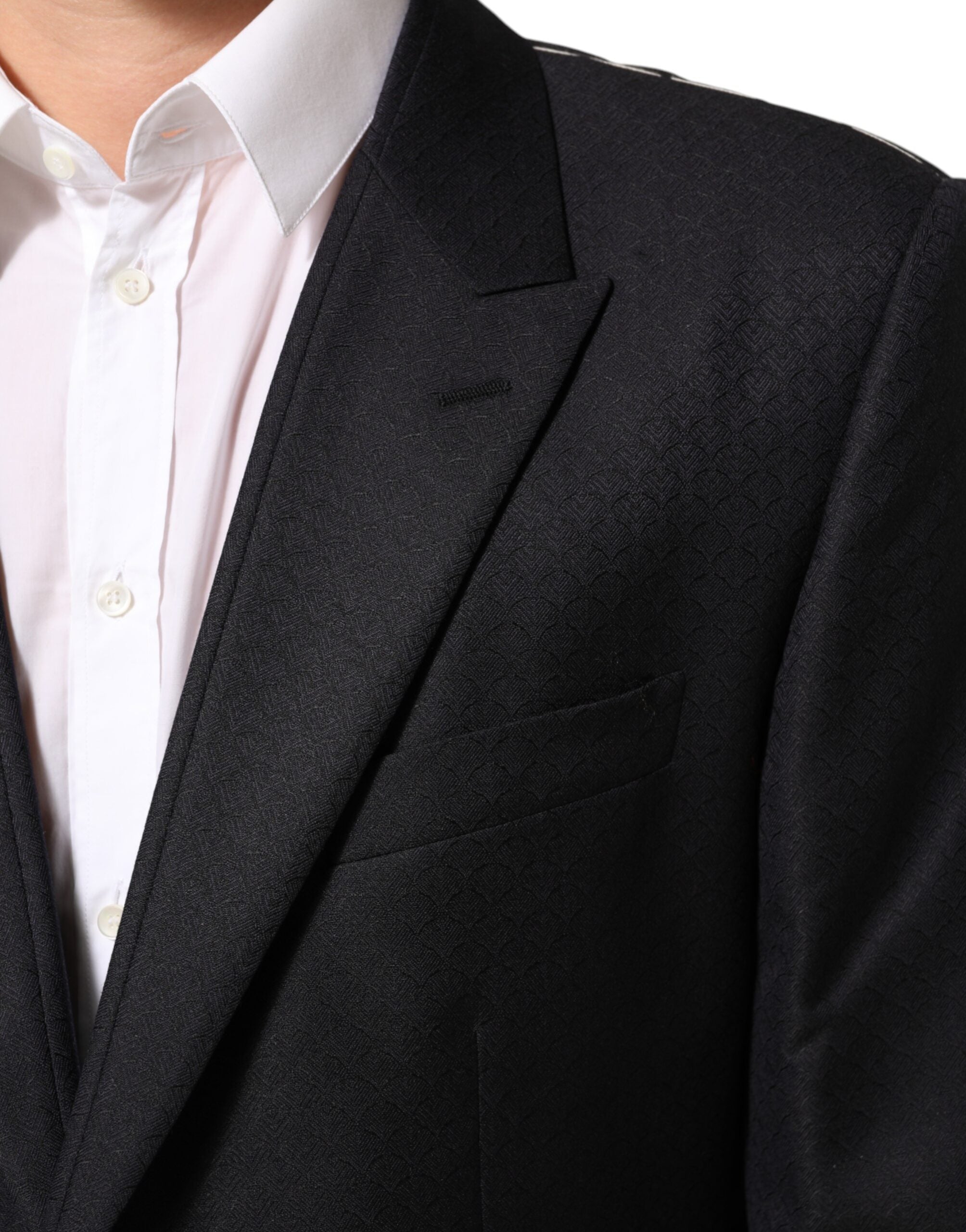 Dolce & Gabbana Black Wool 2 Buttons Suit Jacket Men Men's Blazer