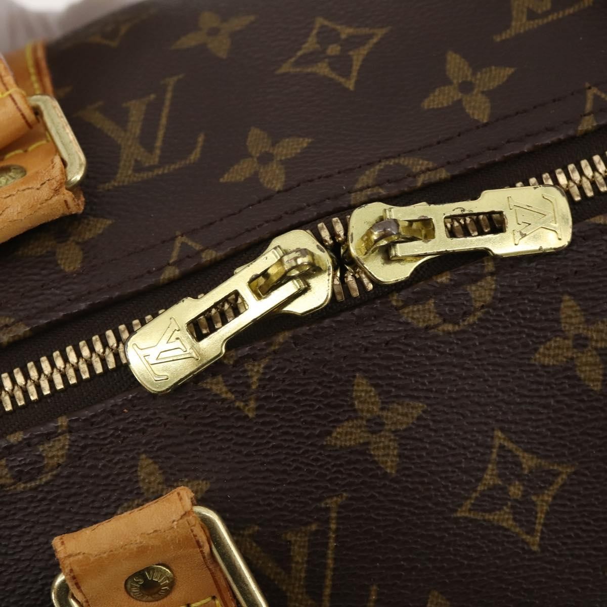 Louis Vuitton Keepall Monogram Canvas Brown Canvas Travel Bag Bag (Pre-Owned)